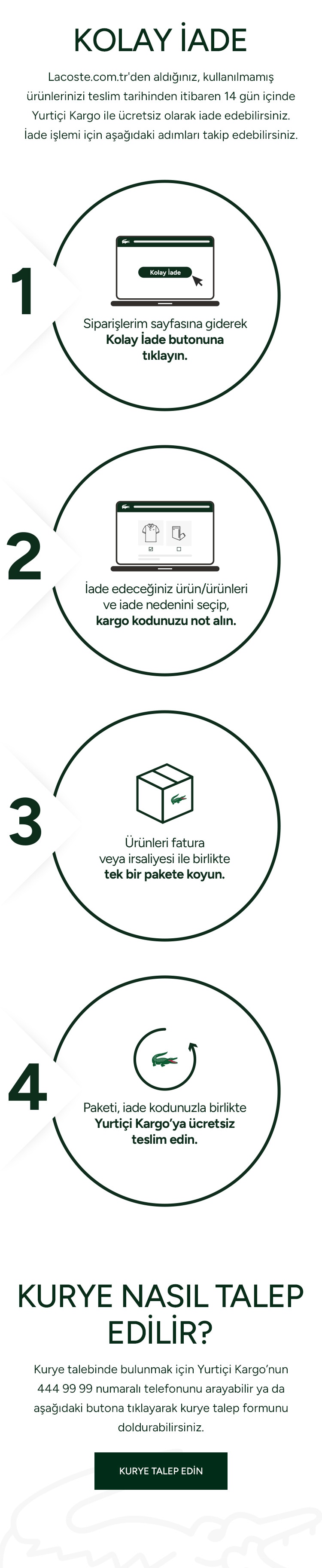 LACOSTE KOLAY İADE MOBİLE