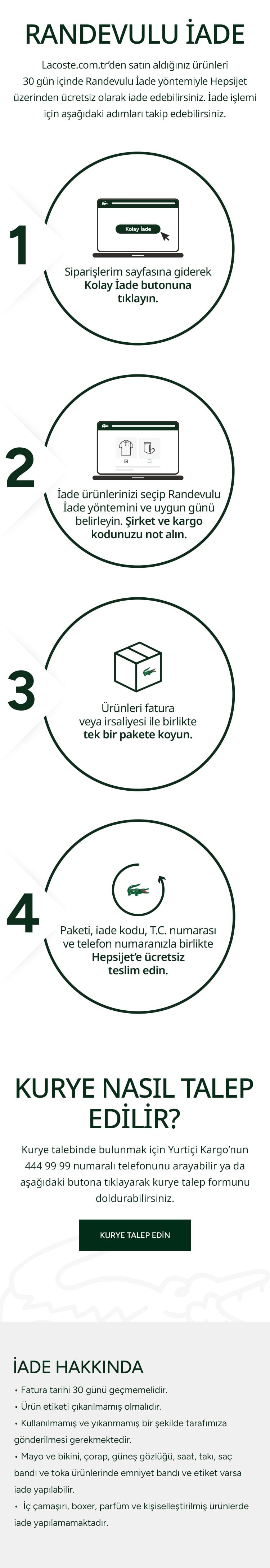 LACOSTE KOLAY İADE MOBİLE