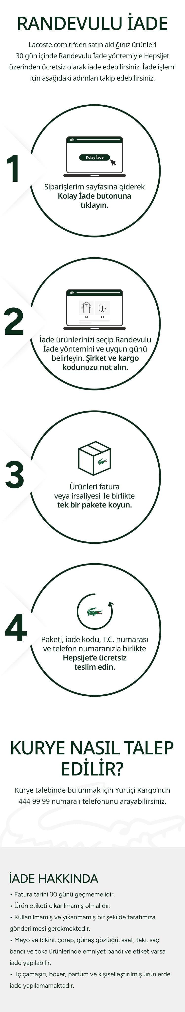 LACOSTE KOLAY İADE MOBİLE