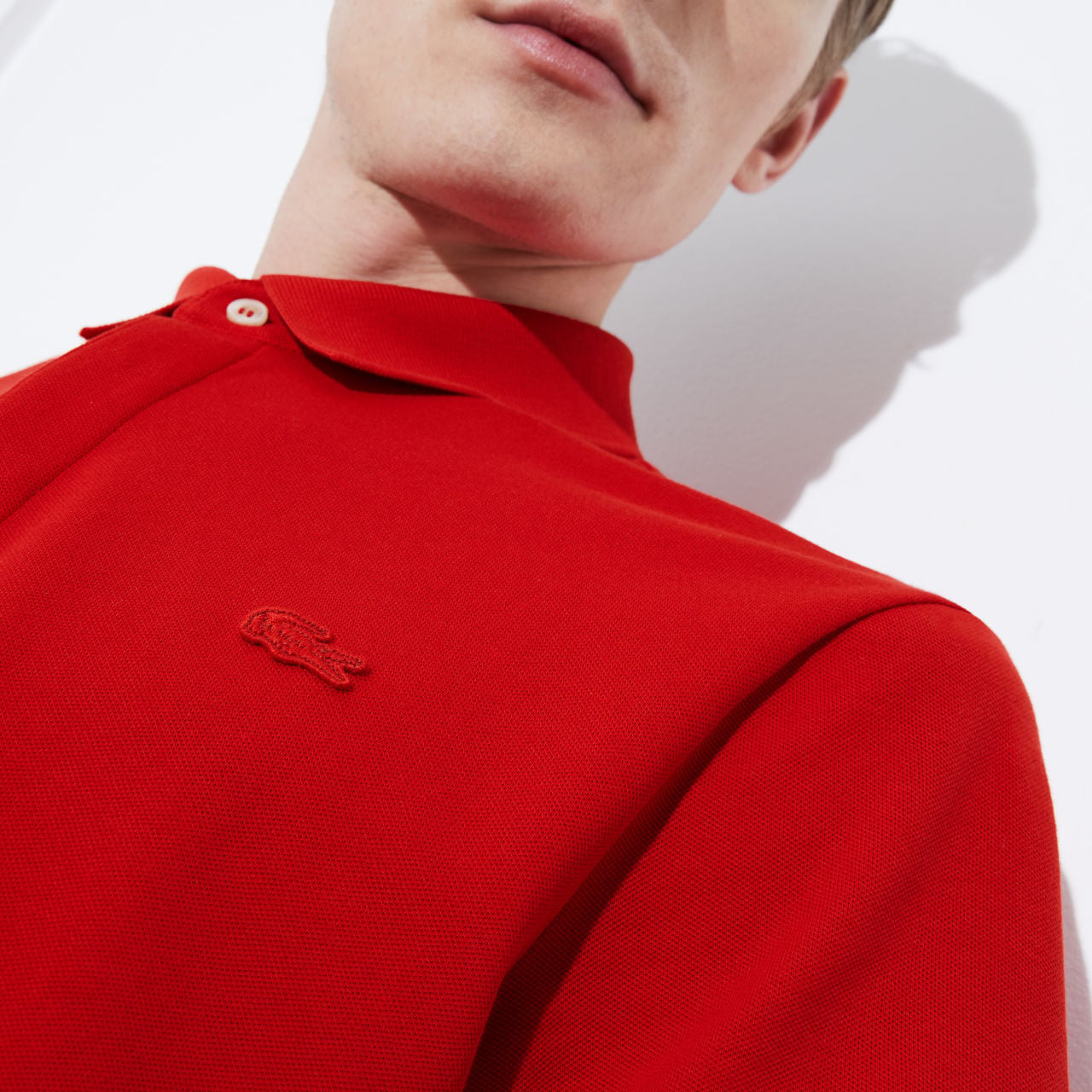 Lacoste Erkek Regular Fit Kırmızı Paris Polo görsel 8