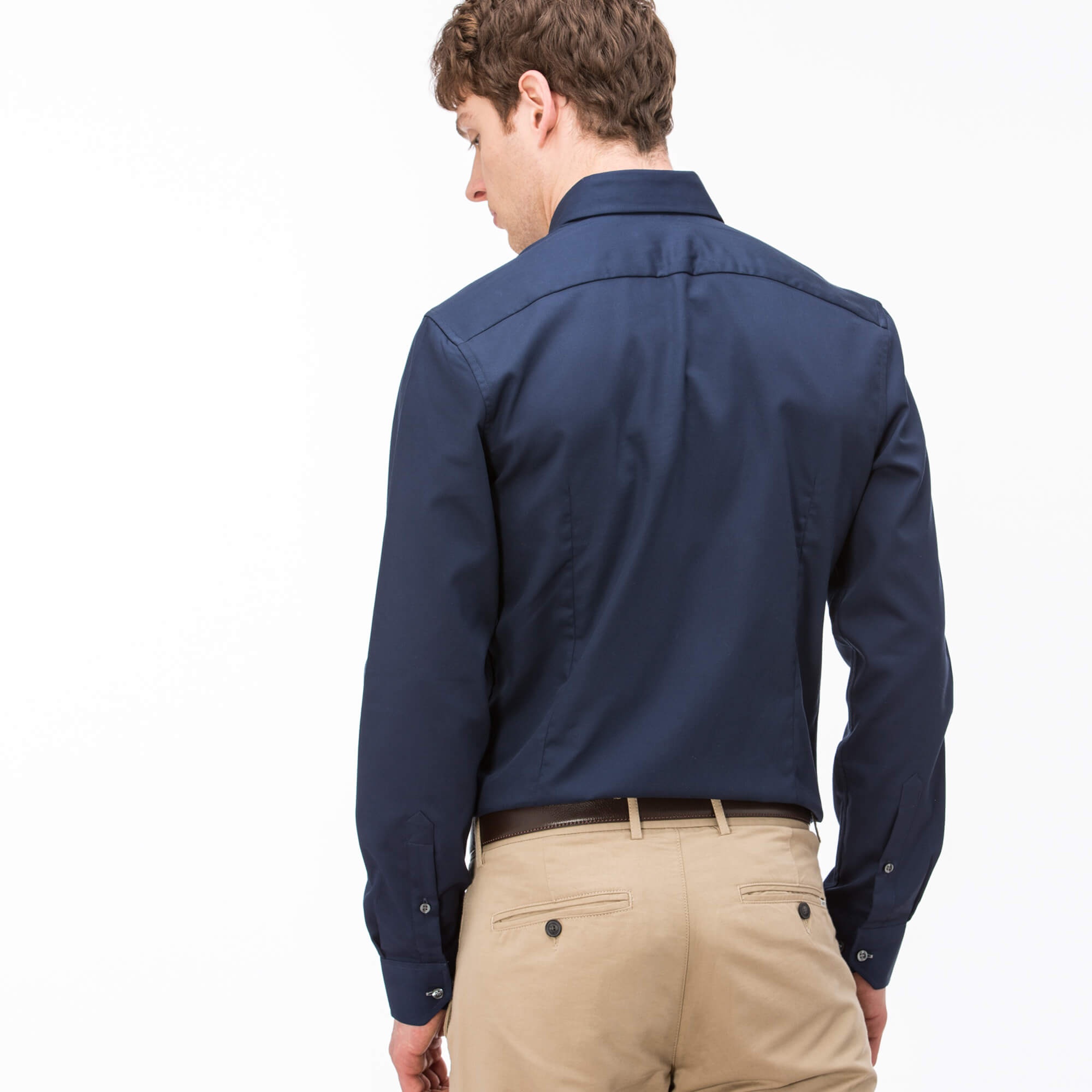 Lacoste Erkek Slim Fit Lacivert Gömlek