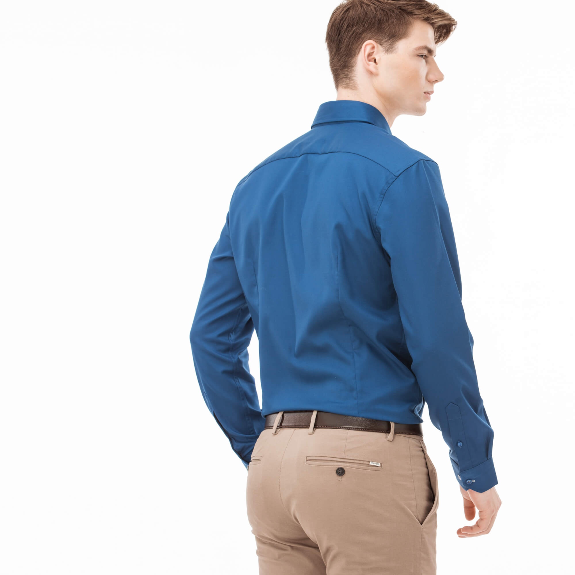 Lacoste Erkek Slim Fit Lacivert Gömlek