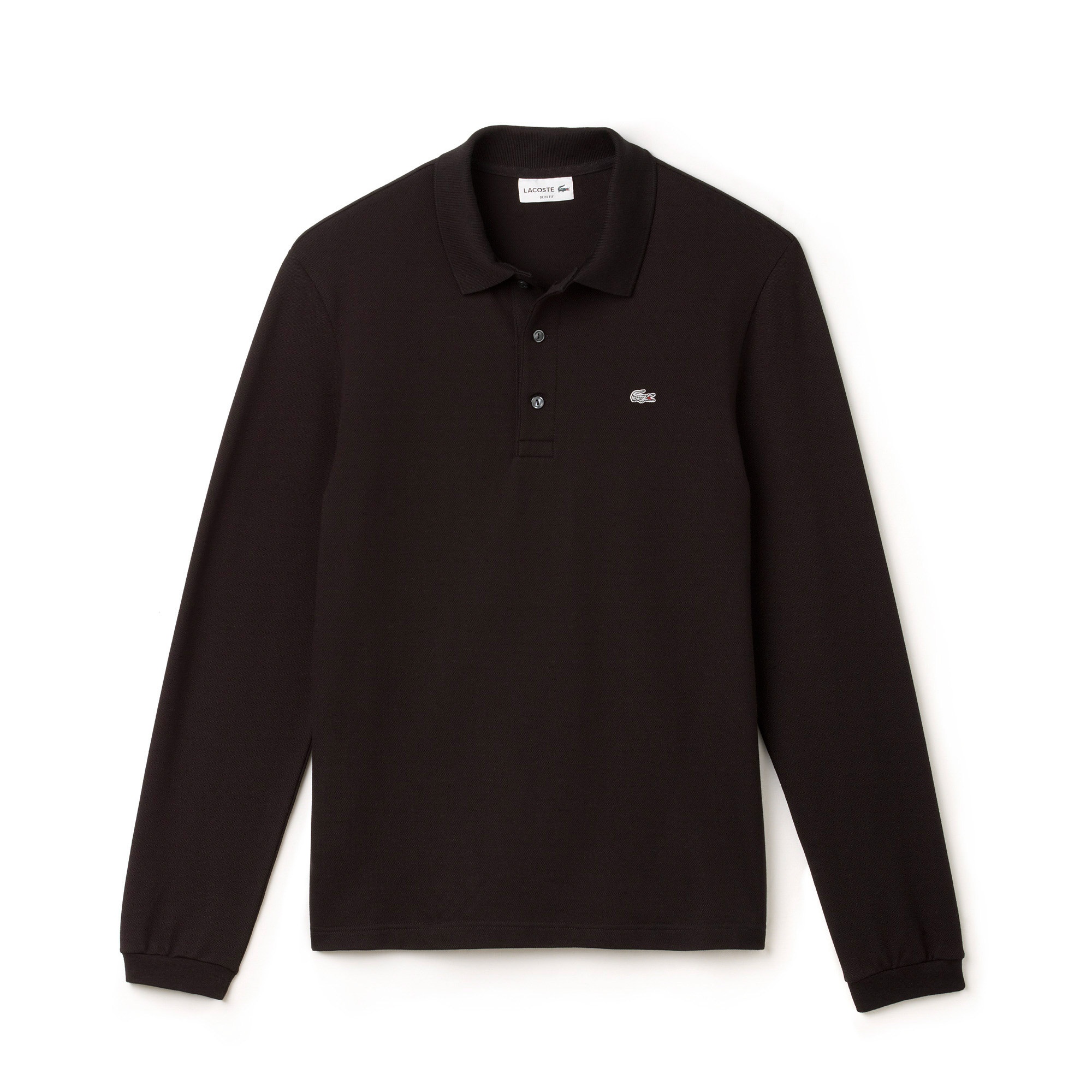 Lacoste Erkek Slim Fit Uzun Kollu Siyah Polo