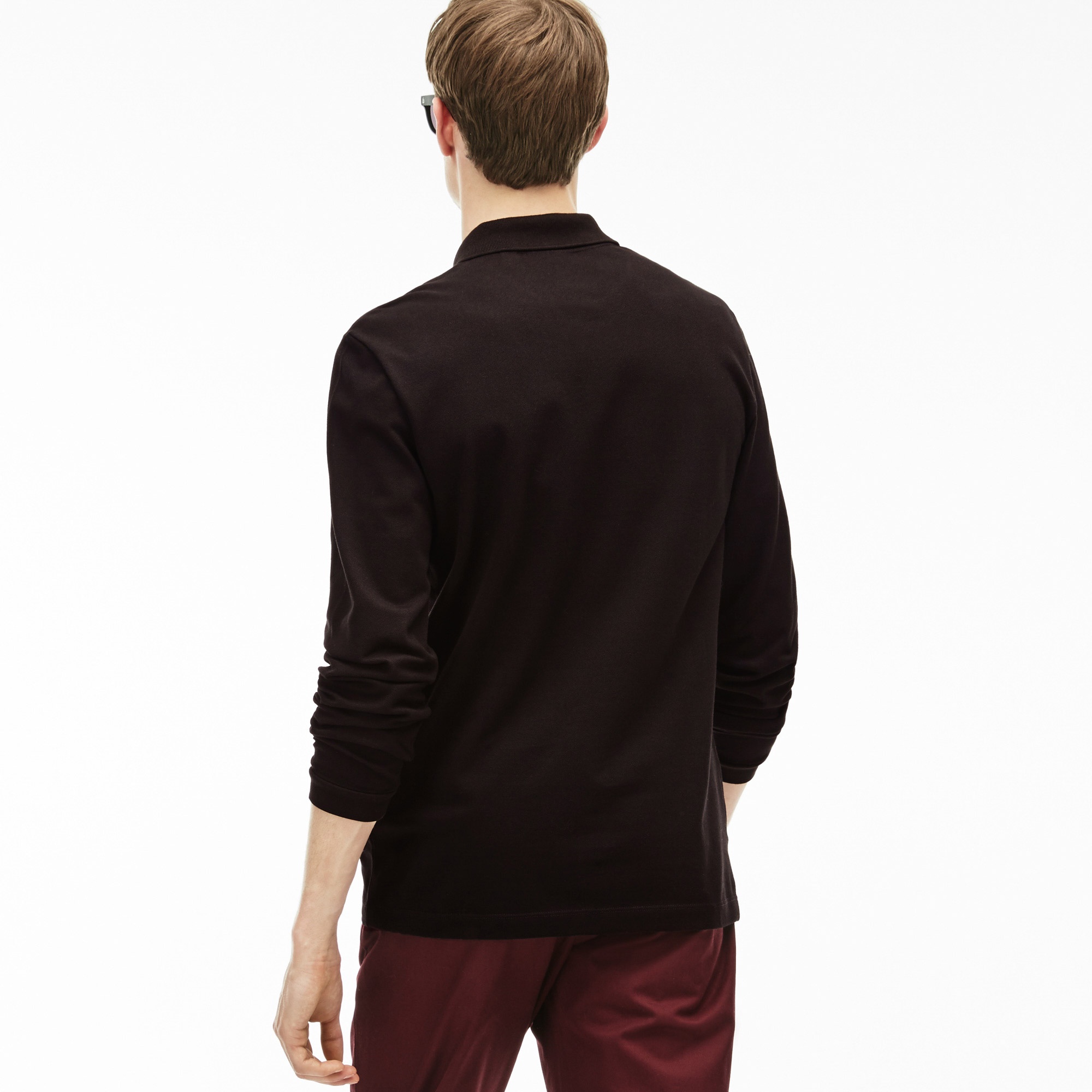 Lacoste Erkek Slim Fit Uzun Kollu Siyah Polo