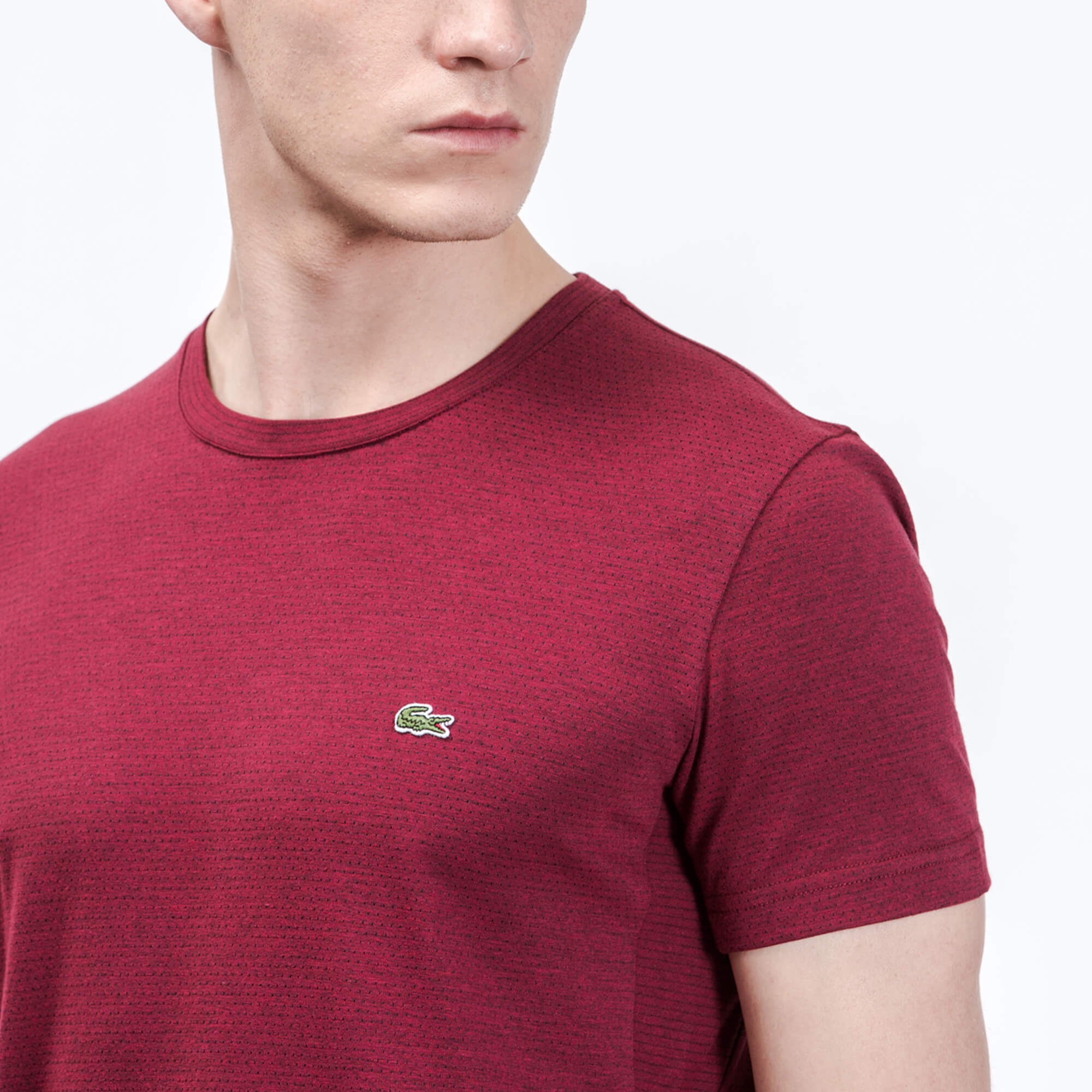 Lacoste Erkek Slim Fit Bordo T-Shirt