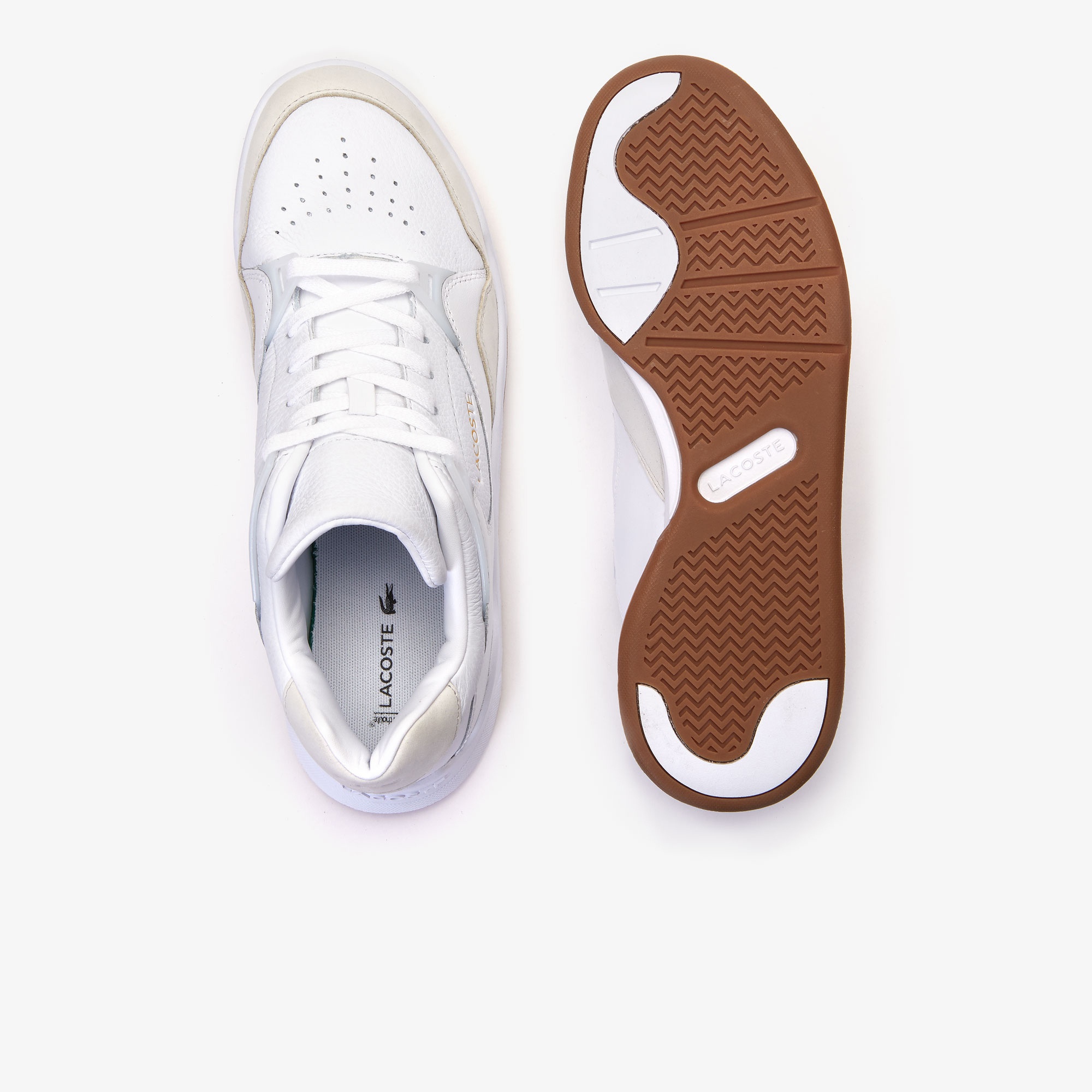 Lacoste Court Slam 319 1 Sma Erkek Beyaz - Bej Sneaker