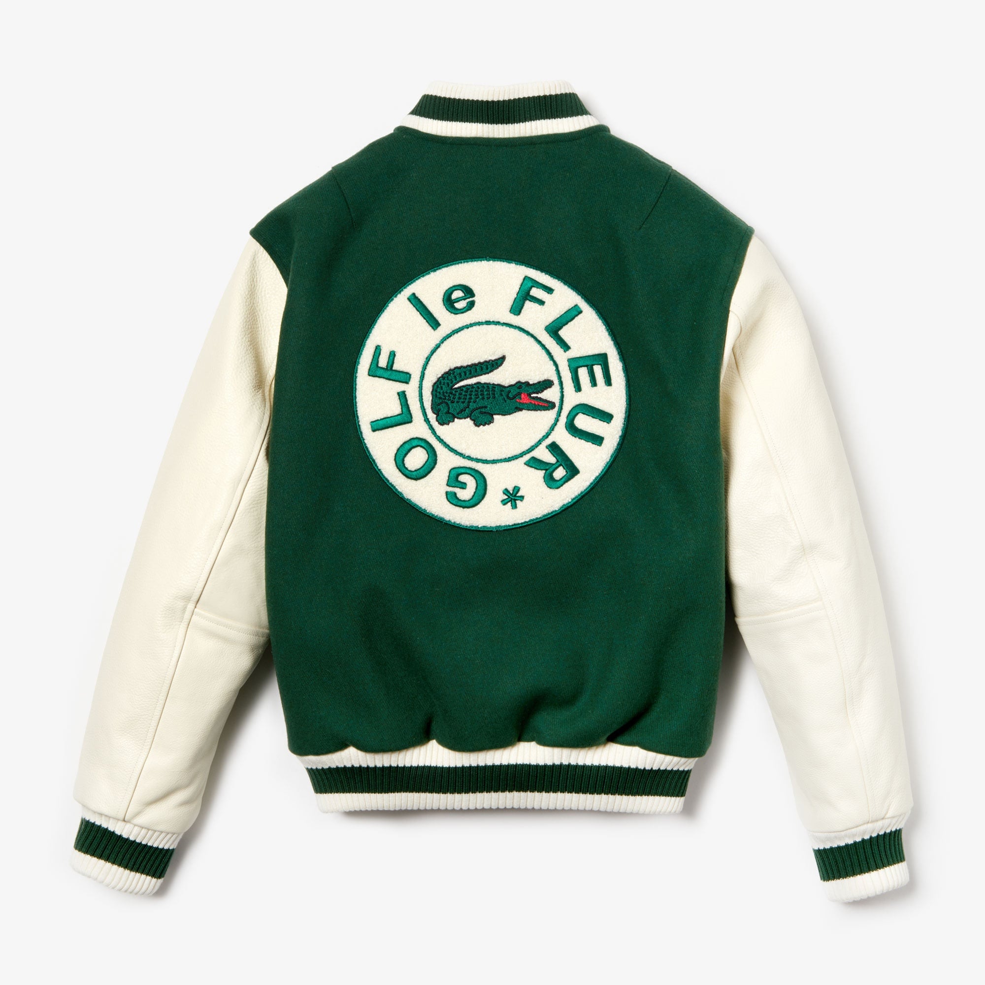 Lacoste X GOLF le FLEUR Unisex Yeşil Blok Desenli Ceket