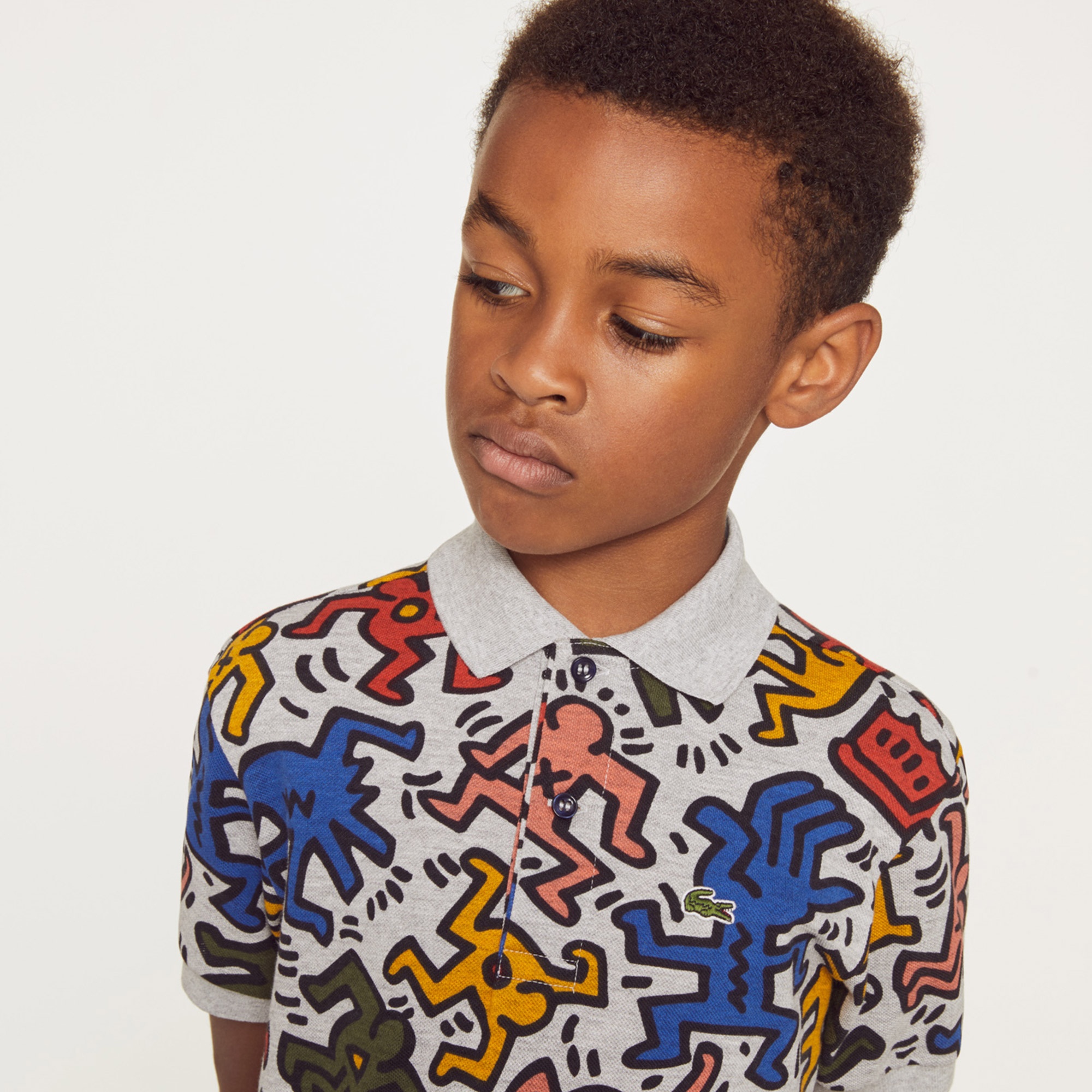 Lacoste X Keith Haring Çocuk Renkli Polo