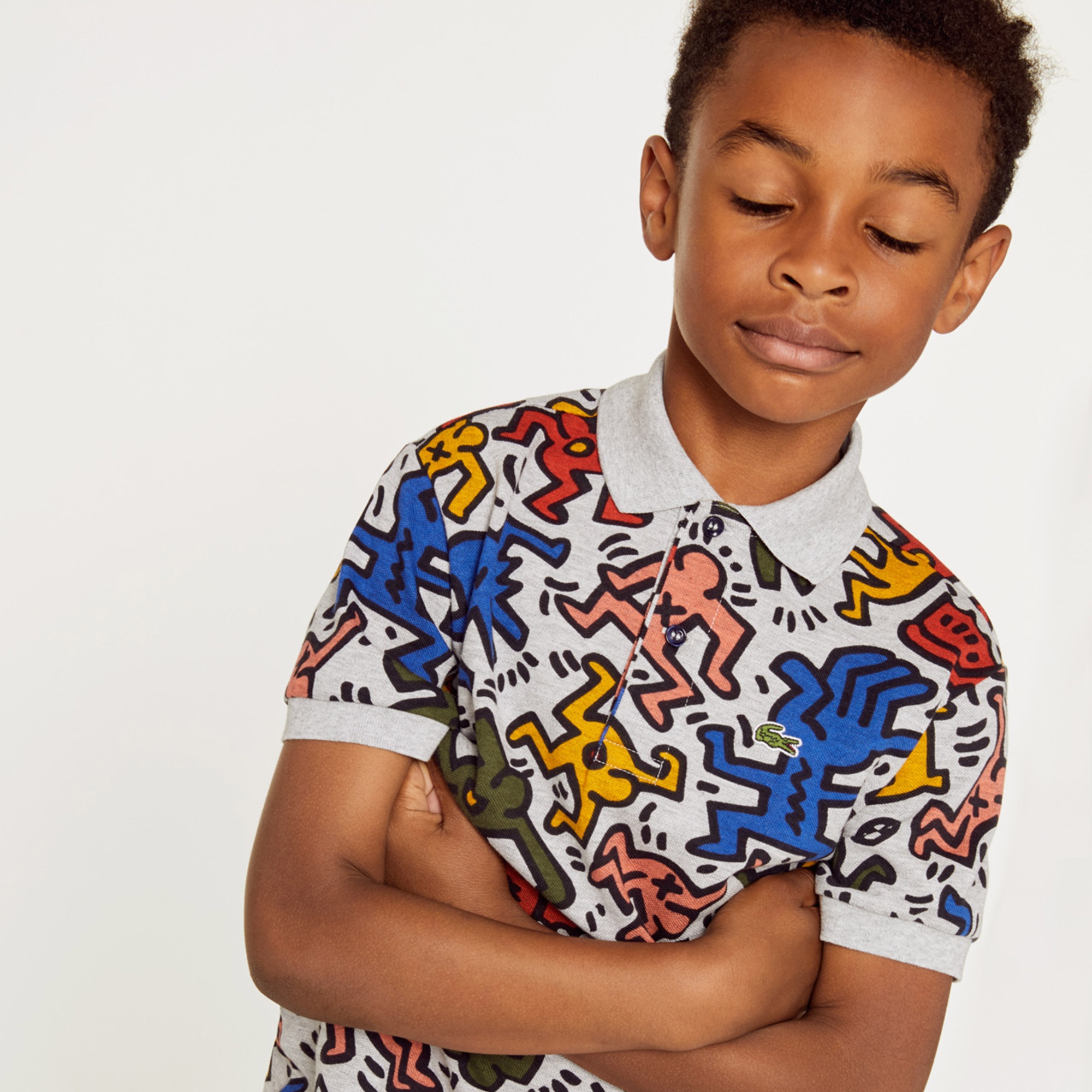Lacoste X Keith Haring Çocuk Renkli Polo