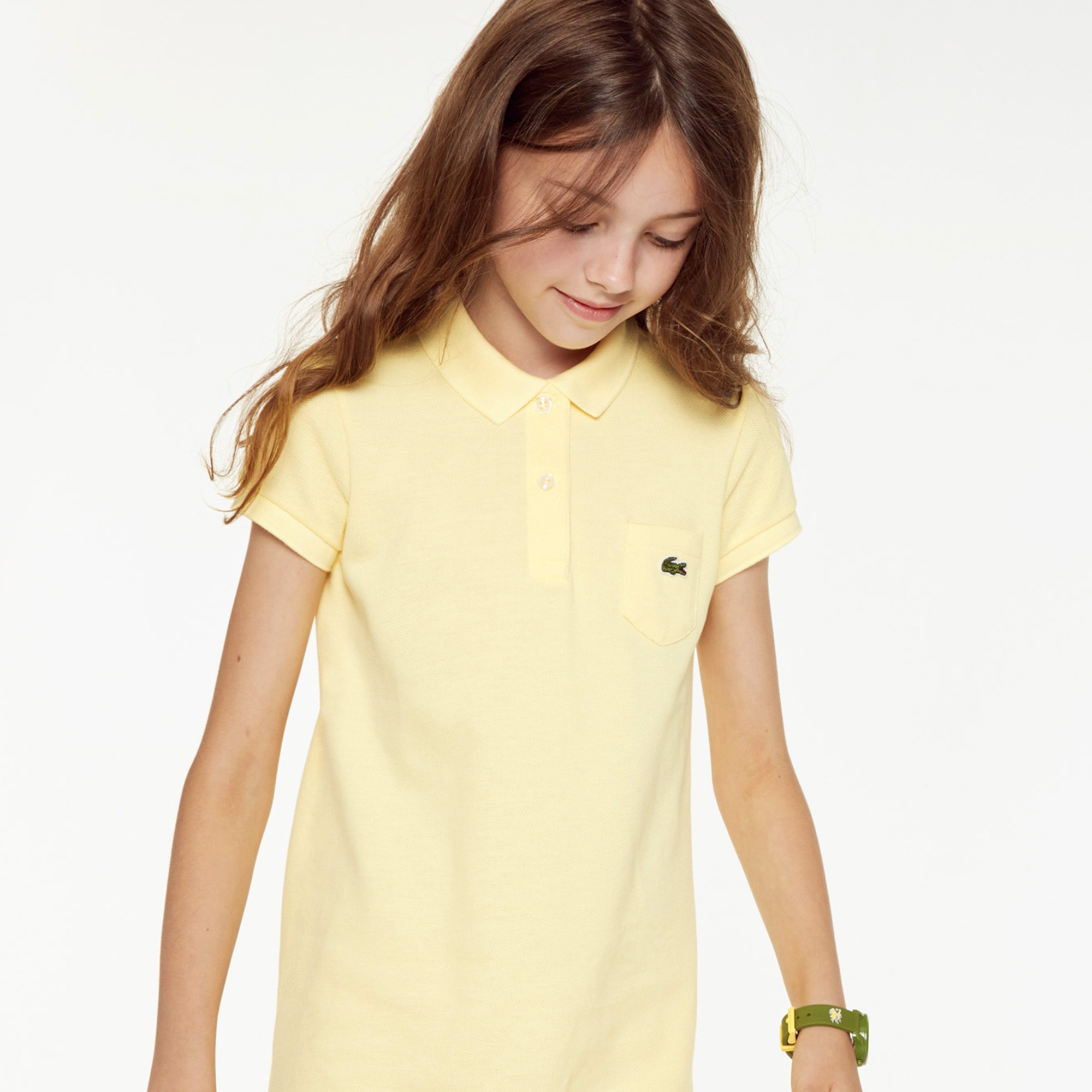 Lacoste Girl?s Polo-Style Cotton Dress