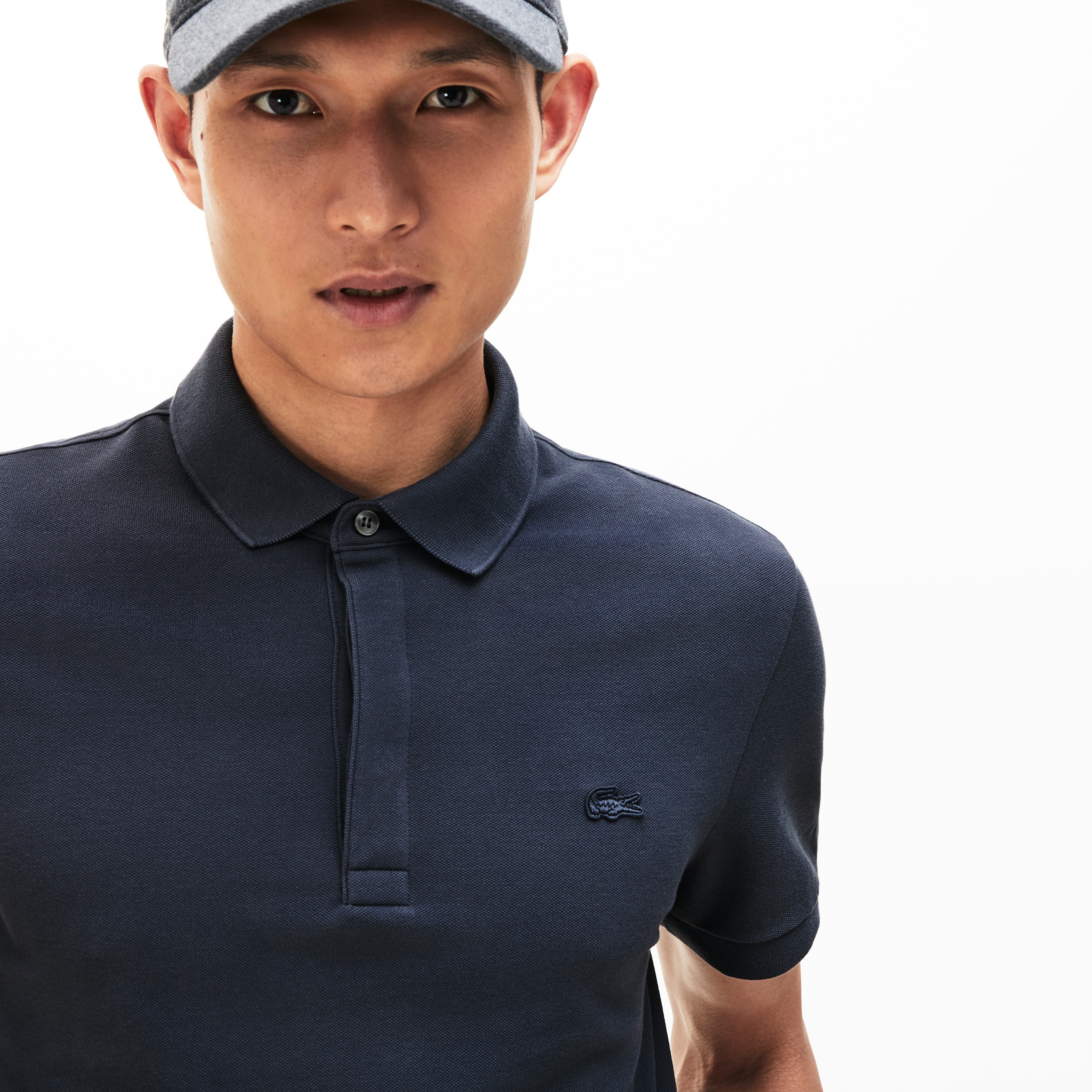 Erkek Regular Fit Polo Yaka Koyu Gri Paris Polo