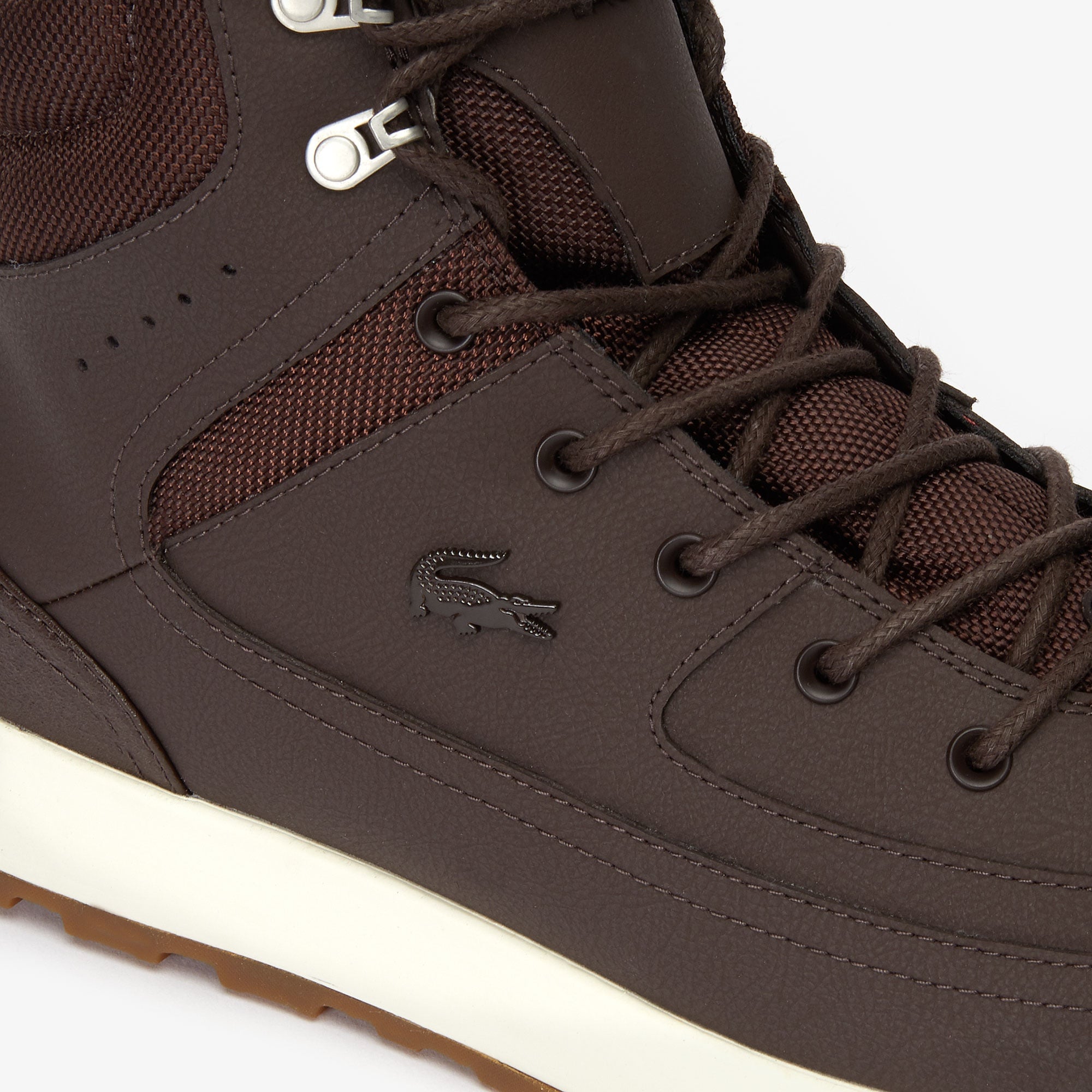 Lacoste Urban Breaker 419 1 Cma Erkek Koyu Kahverengi - Bej Bot