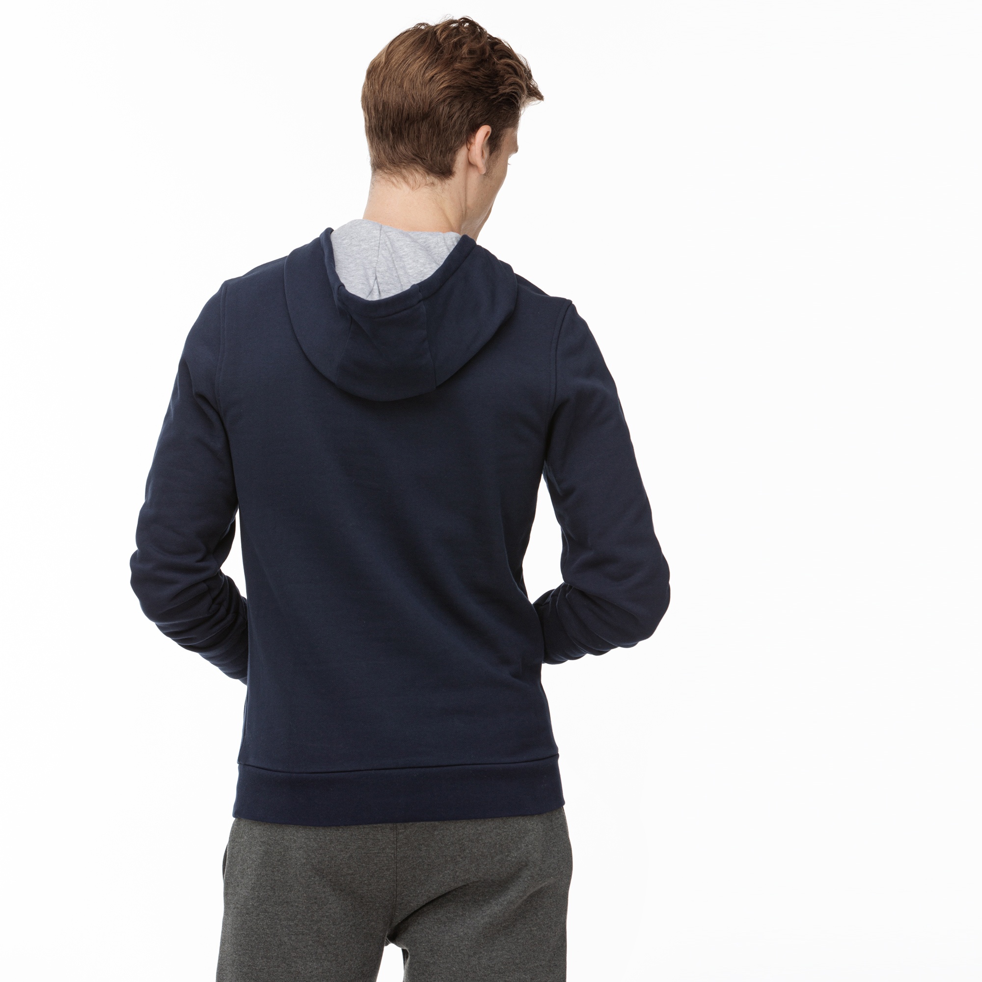 Lacoste Sport Erkek Kapüşonlu Lacivert Sweatshirt