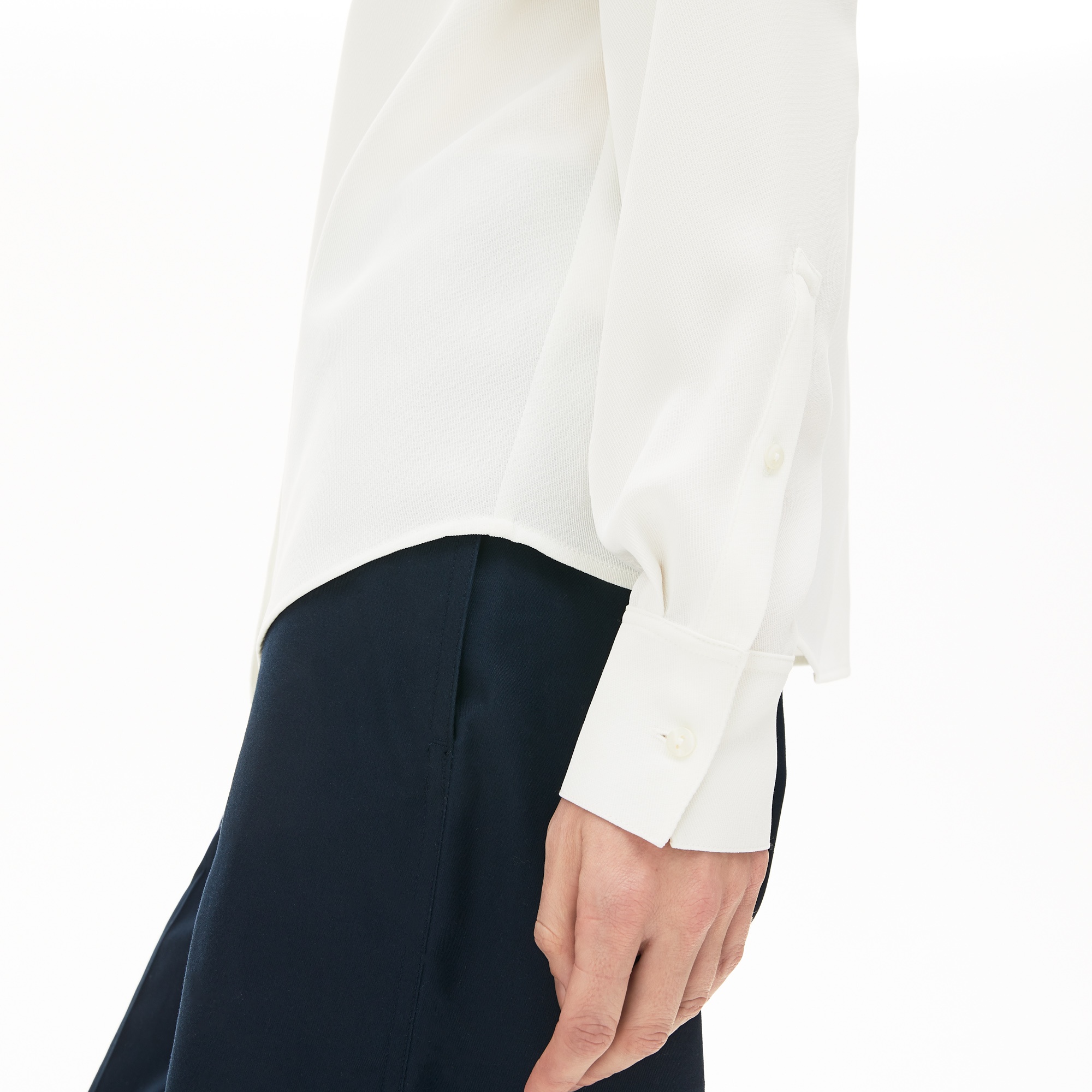 Lacoste Kadın Beyaz Gömlek