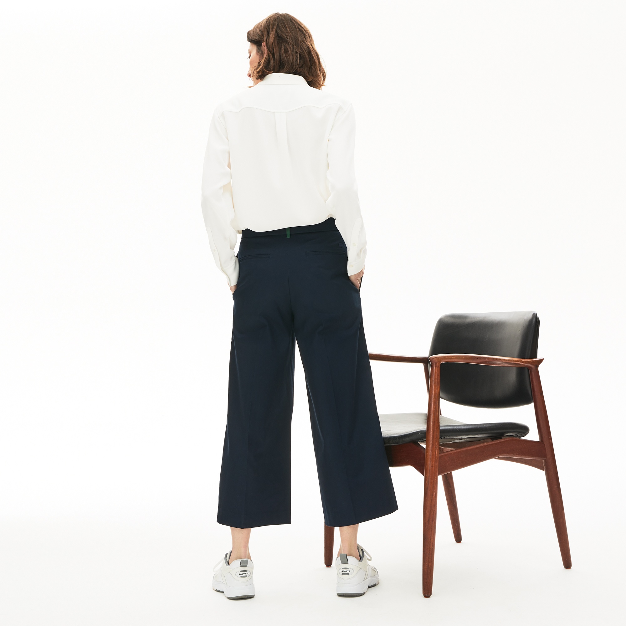 Lacoste Kadın Beyaz Gömlek