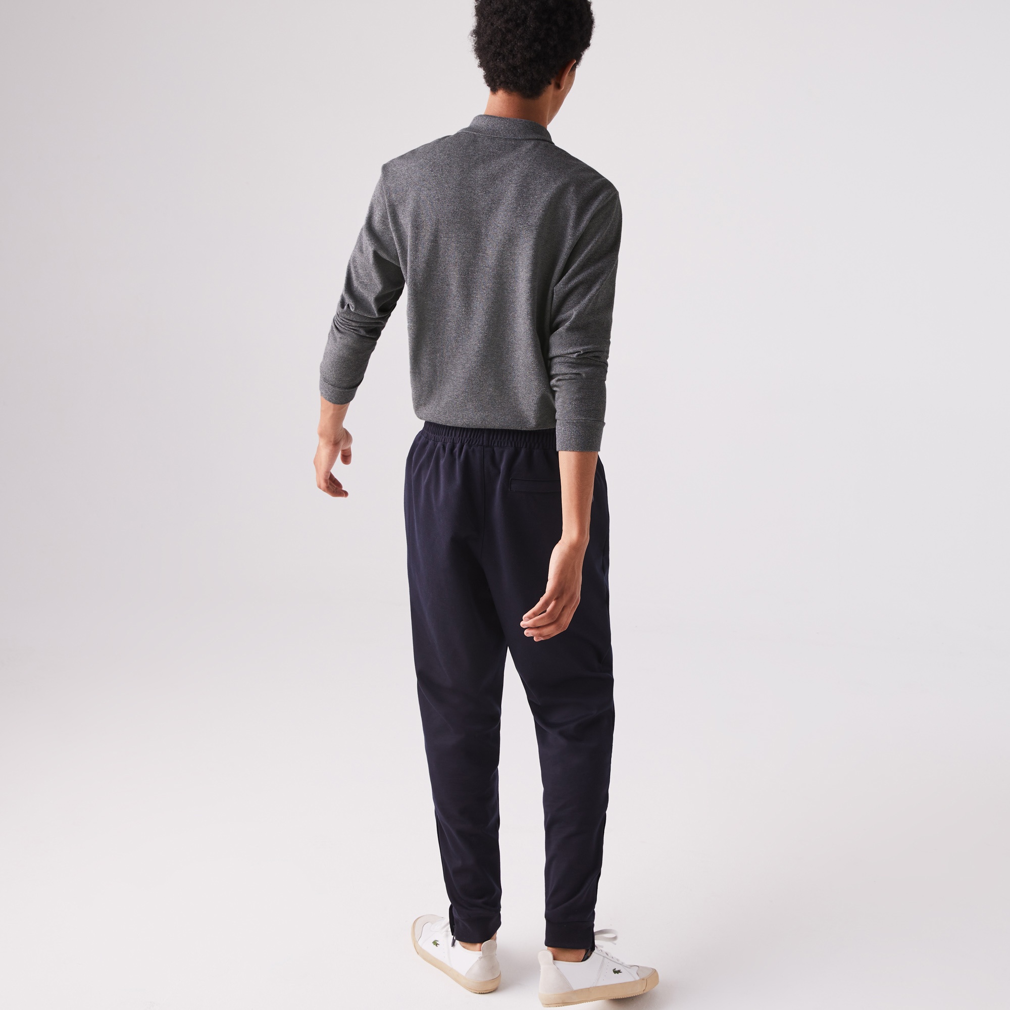 Lacoste Erkek Classic Fit Uzun Kollu L.12.12 Koyu Gri Polo