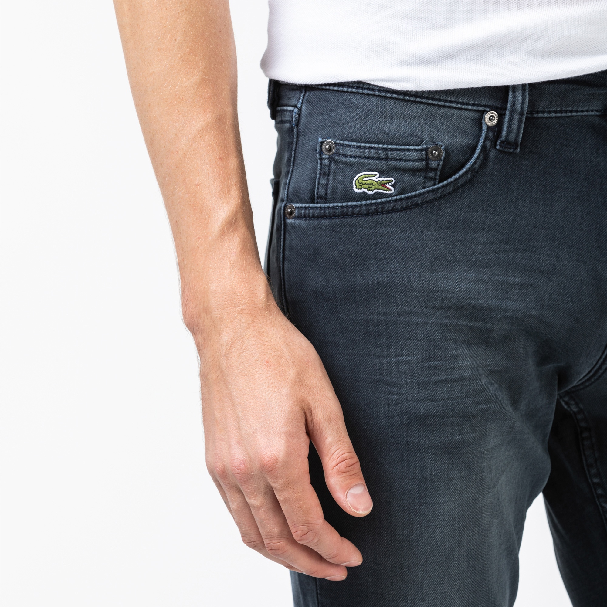 Lacoste Erkek Slim Fit Koyu Denim Pantolon