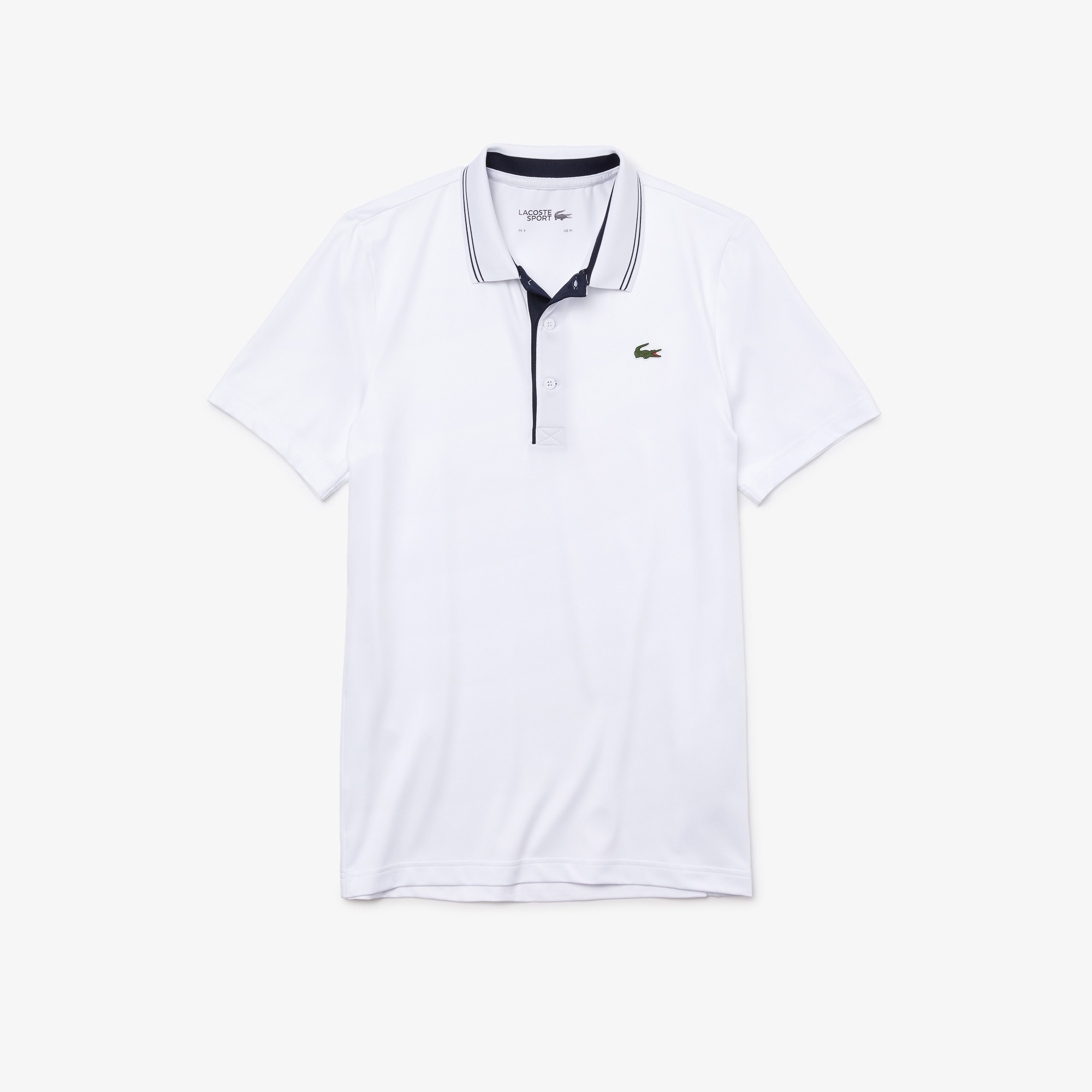 Lacoste Sport Erkek Regular Fit Baskılı Beyaz Polo
