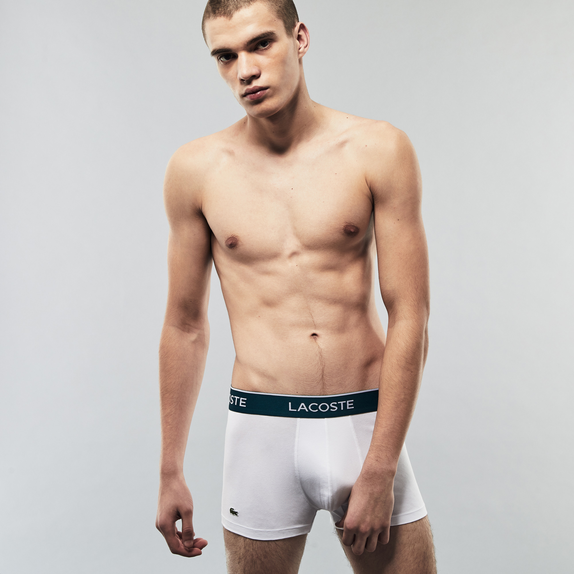 Lacoste Erkek 3'lü Renkli Boxer görsel 6