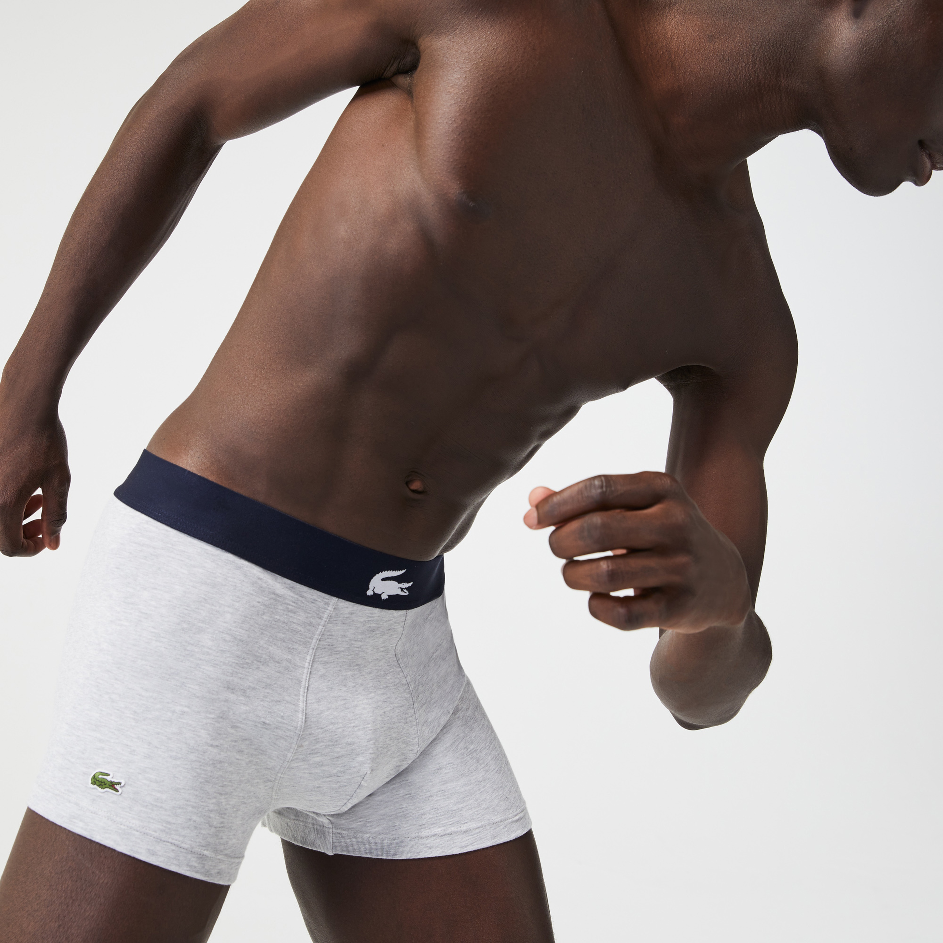 Lacoste Erkek Baskılı 3'lü Lacivert Boxer