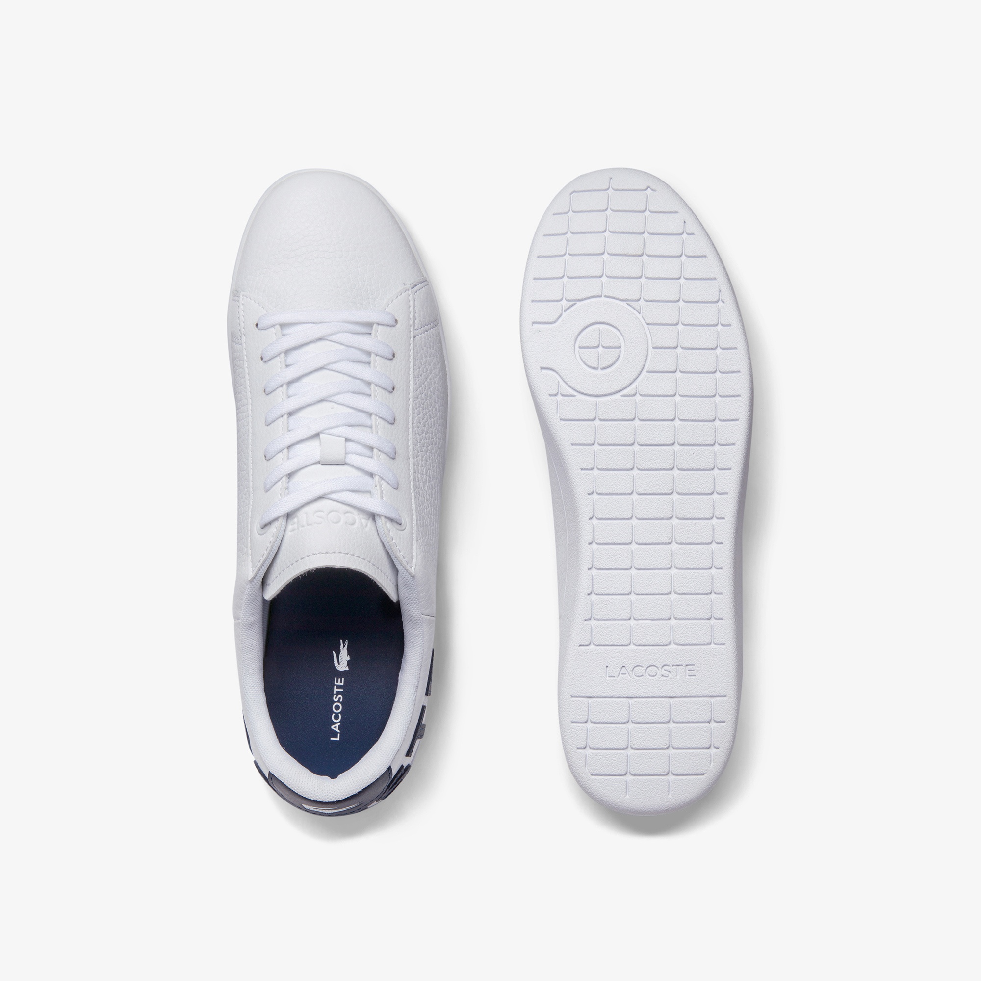 Lacoste Carnaby Evo 120 7 Us Sma Erkek Beyaz - Lacivert Sneaker
