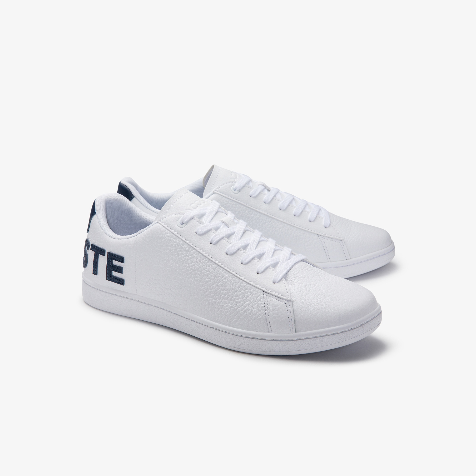 Lacoste Carnaby Evo 120 7 Us Sma Erkek Beyaz - Lacivert Sneaker