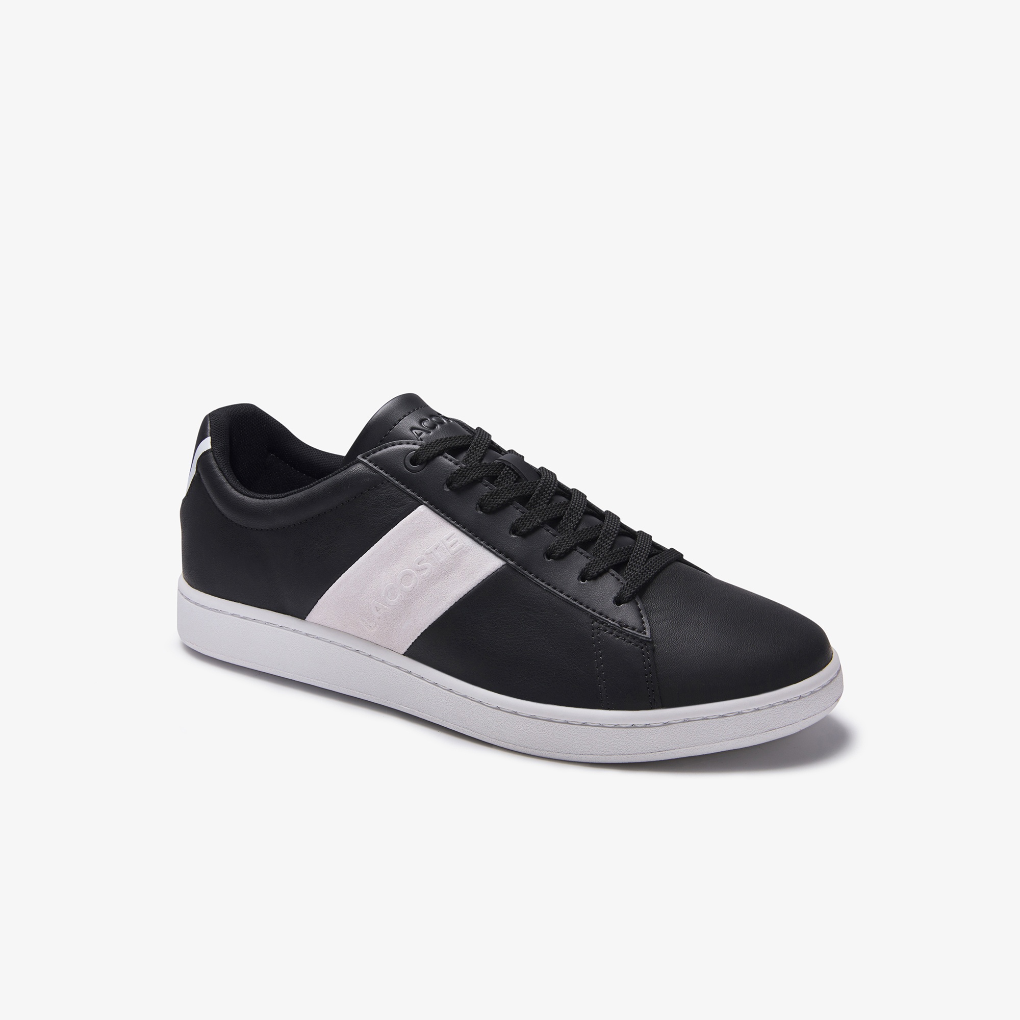 Lacoste Carnaby Evo Erkek Deri Siyah - Beyaz Sneaker