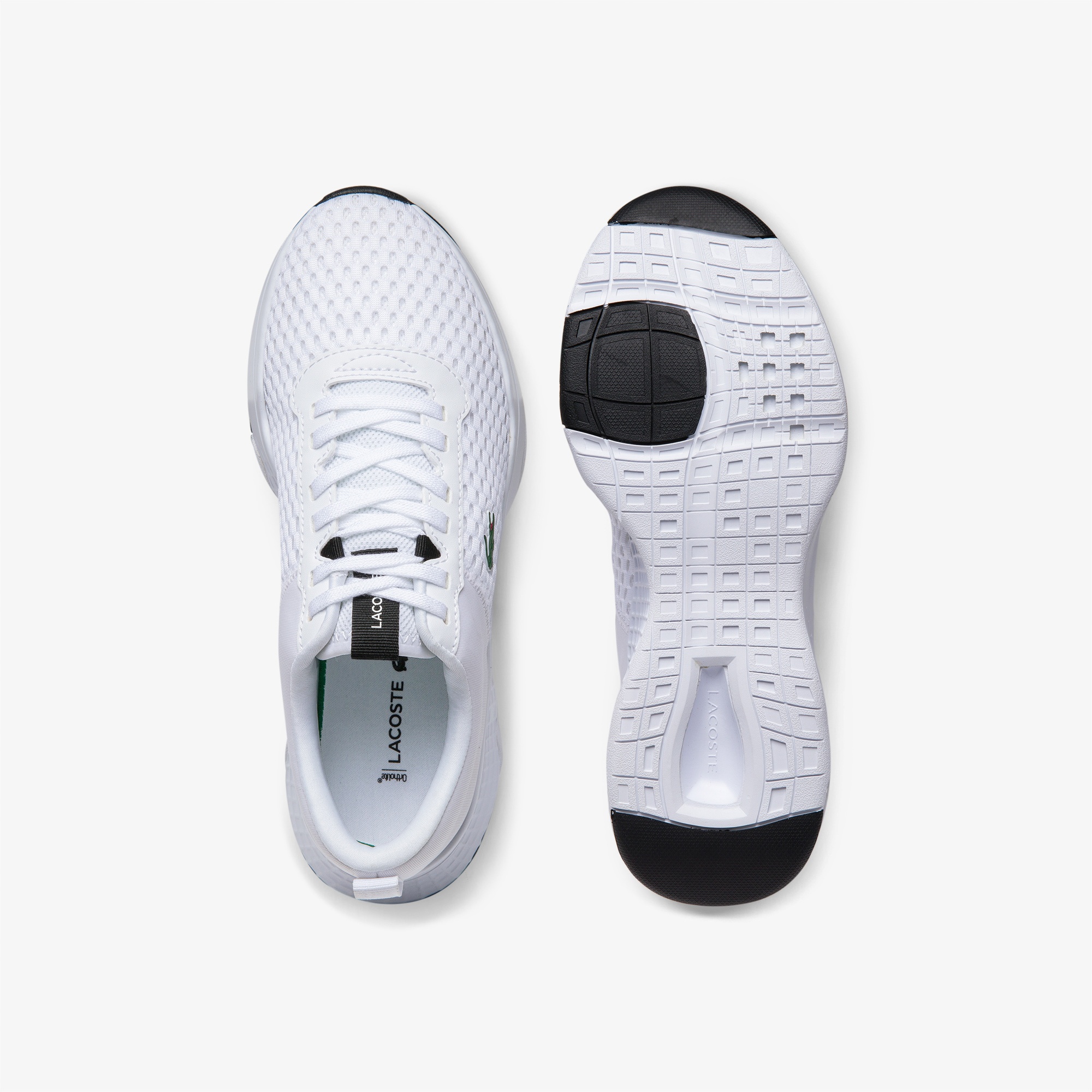 Lacoste Court-Drive 0120 1 Suj Wht/Blk Kadın Beyaz - Siyah Sneaker