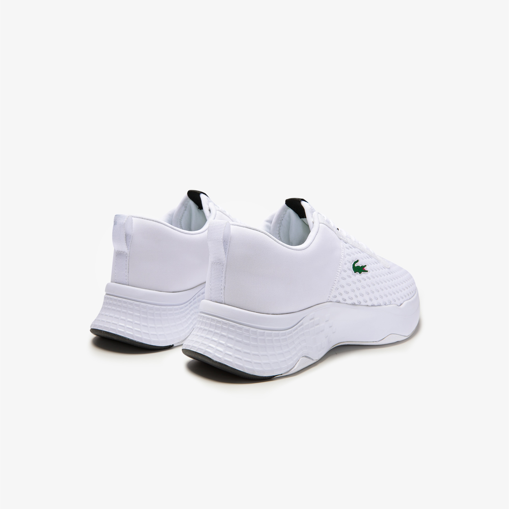 Lacoste Court-Drive 0120 1 Suj Wht/Blk Kadın Beyaz - Siyah Sneaker
