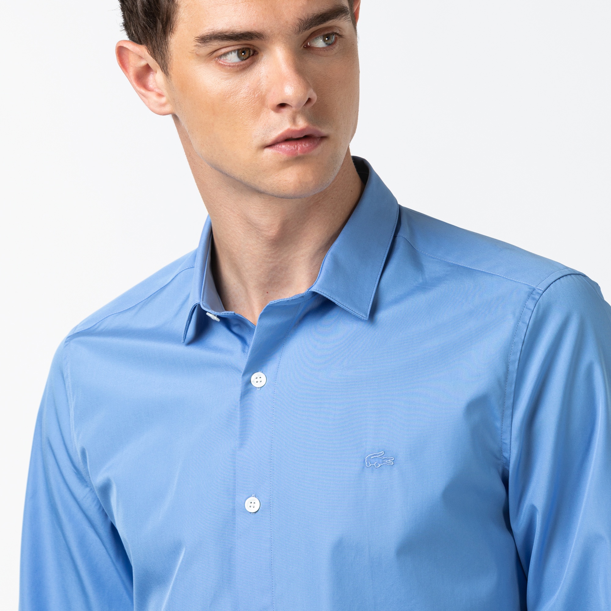 Lacoste Erkek Slim Fit Mavi Gömlek