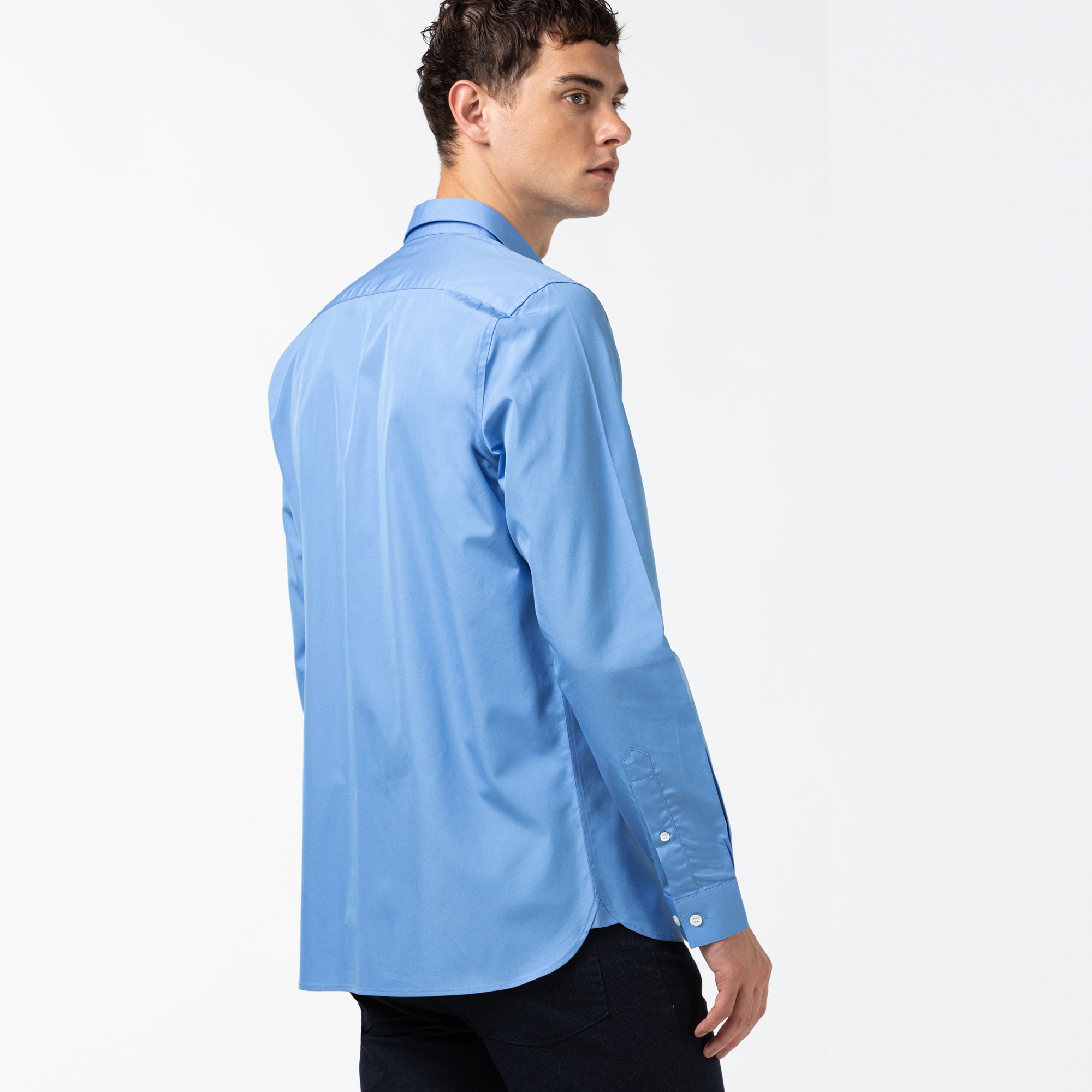 Lacoste Erkek Slim Fit Mavi Gömlek