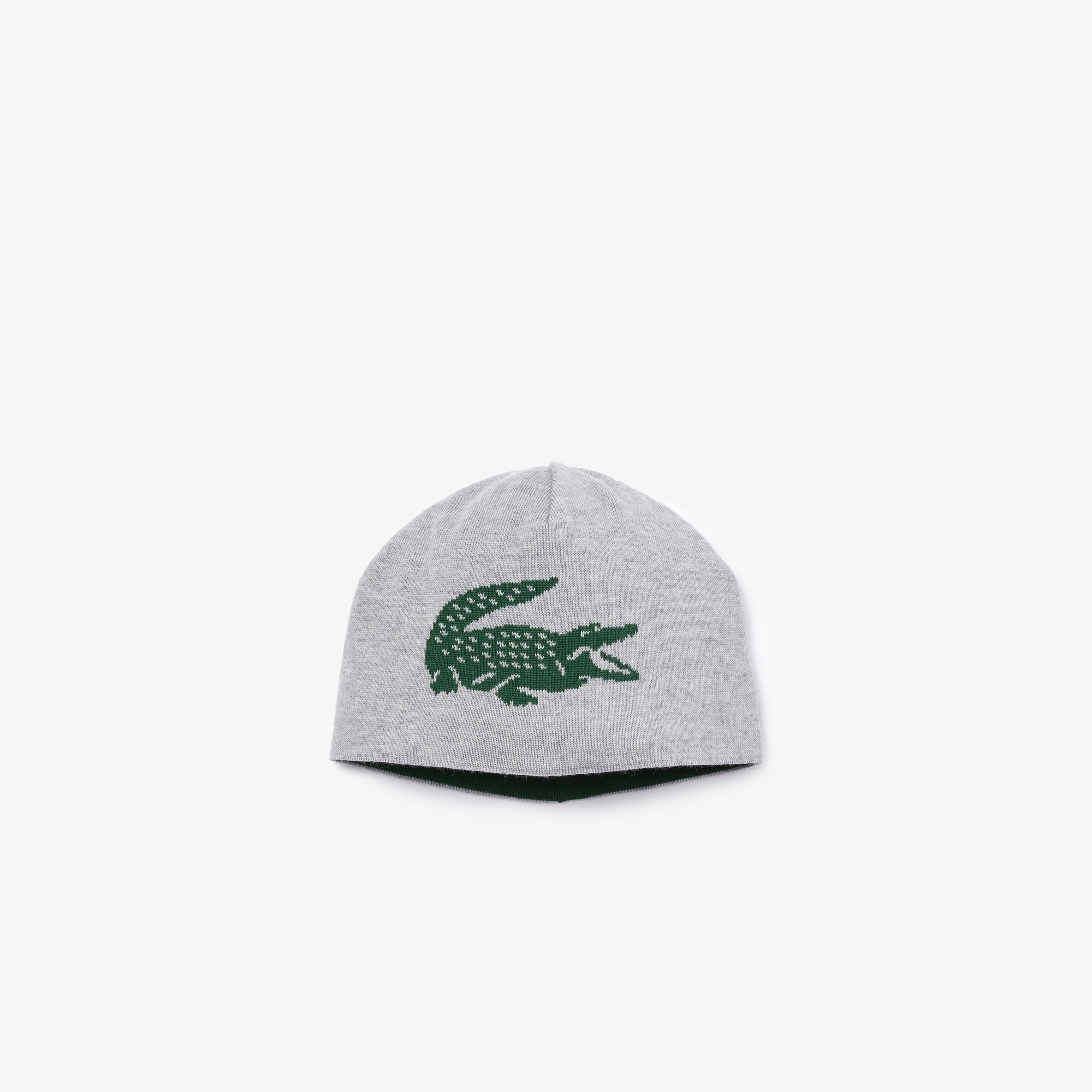 Lacoste Erkek Baskılı Gri Bere