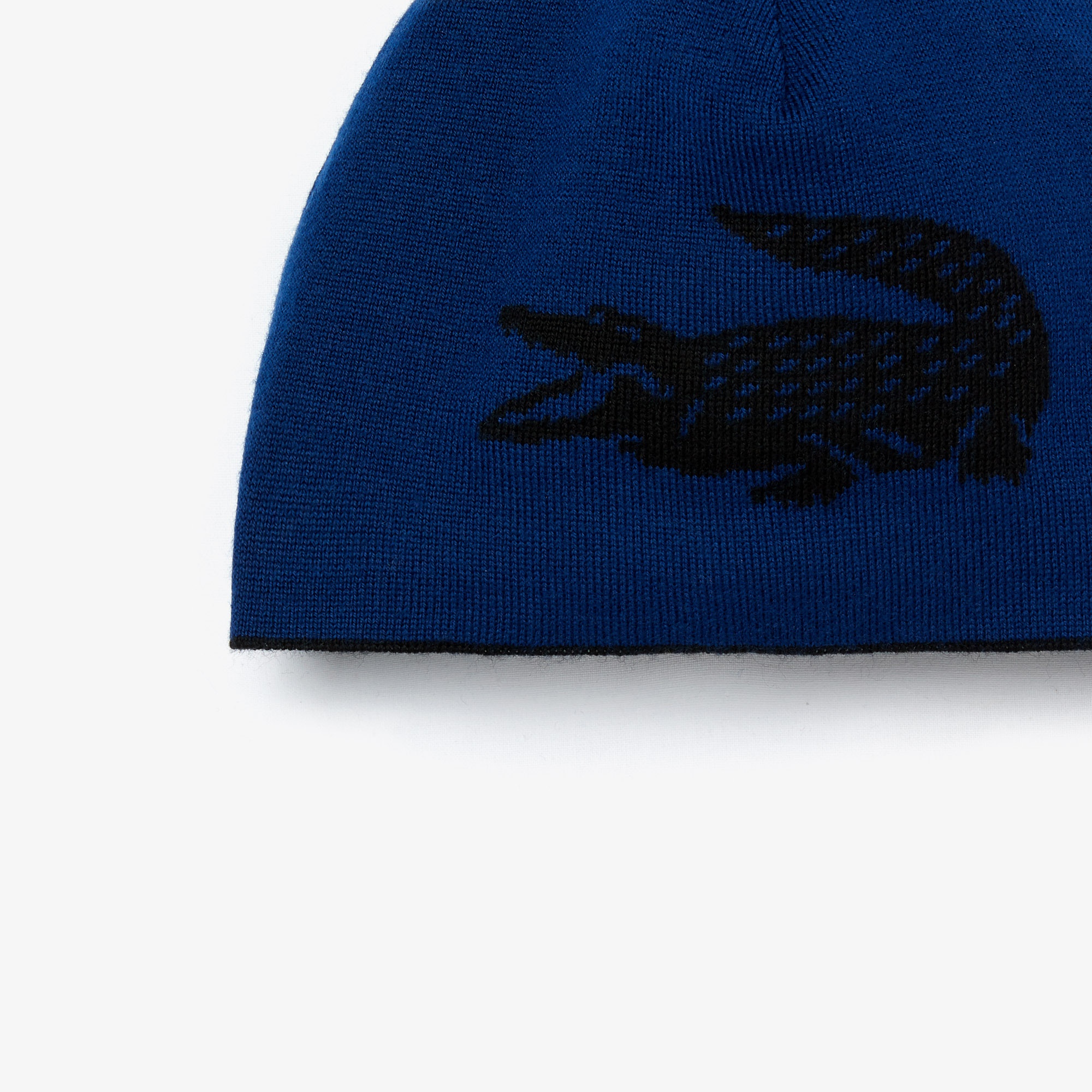 Lacoste Erkek Baskılı Siyah Bere