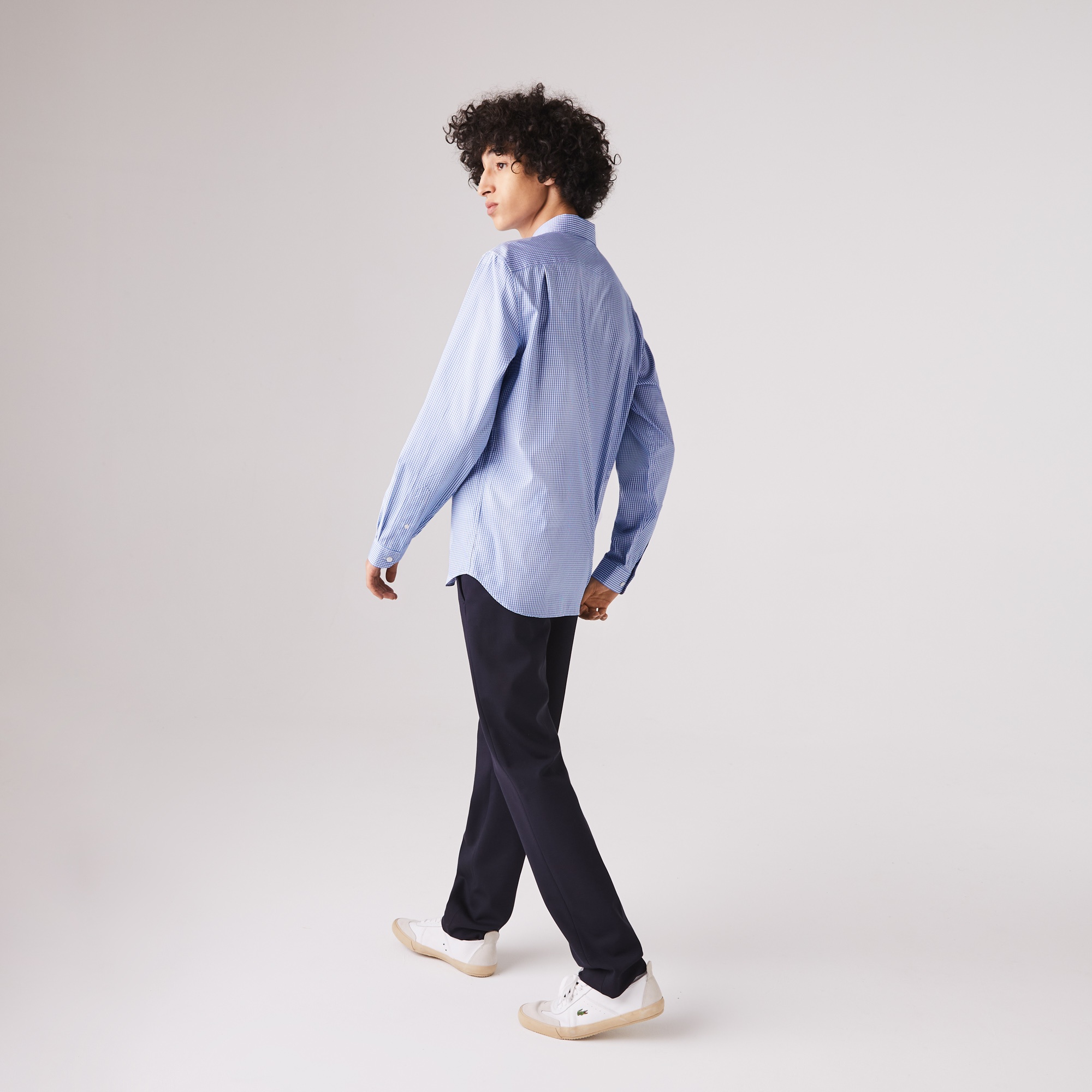 Lacoste Erkek Regular Fit Desenli Mavi Gömlek