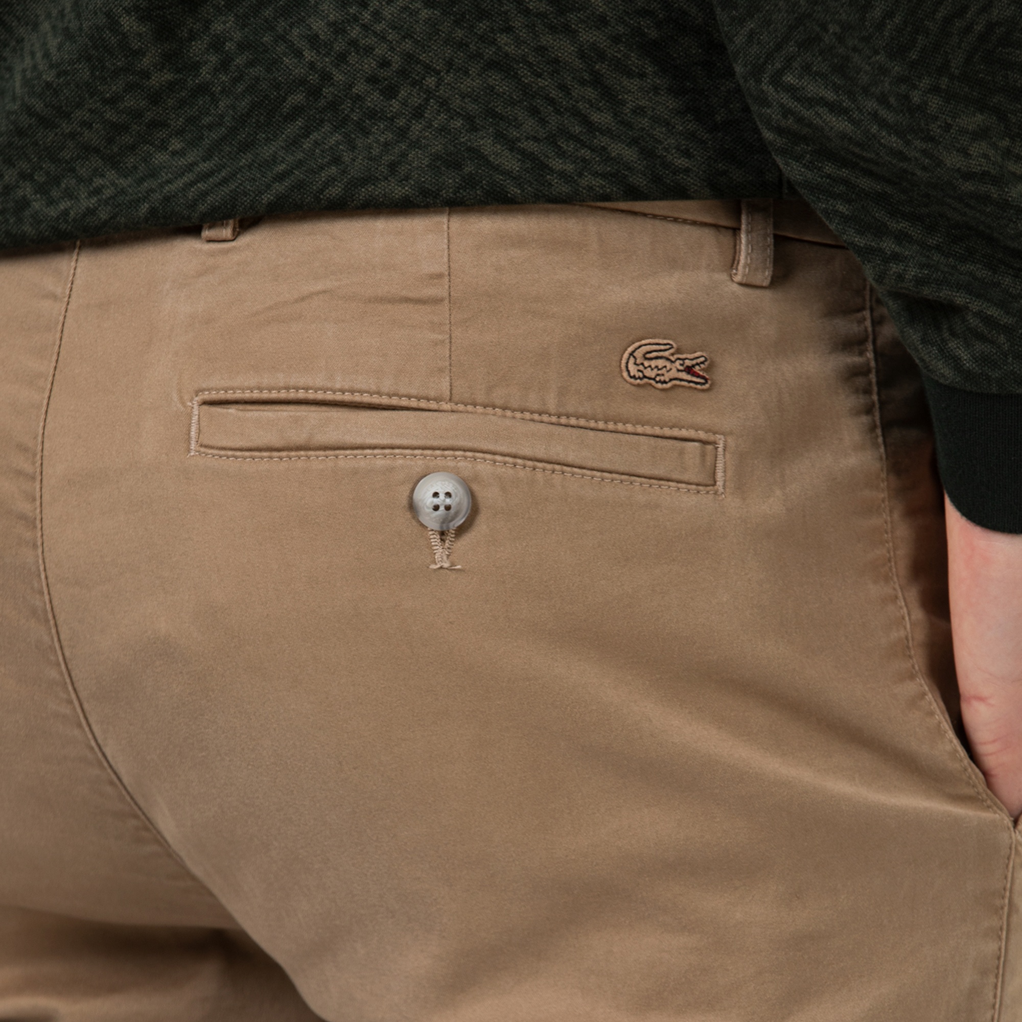 Lacoste Erkek Slim Fit Bej Pantolon