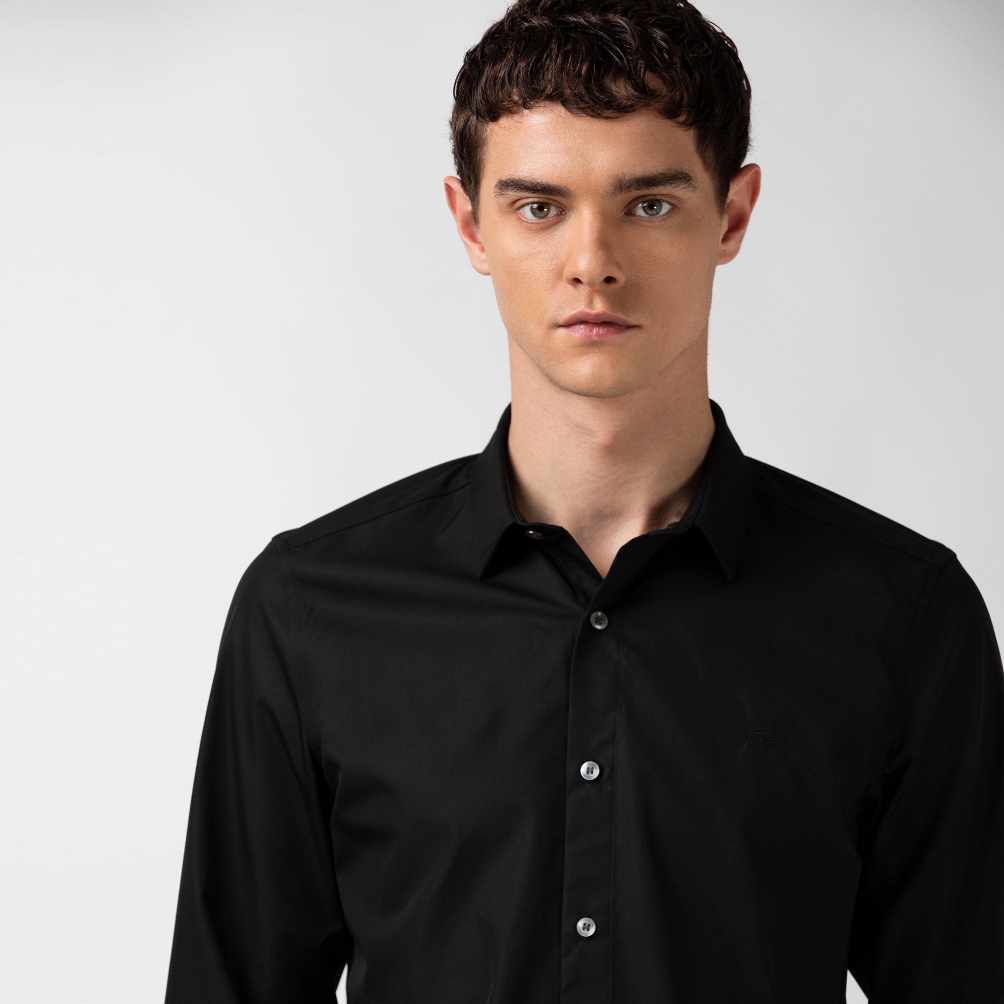 Lacoste Erkek Slim Fit Siyah Gömlek