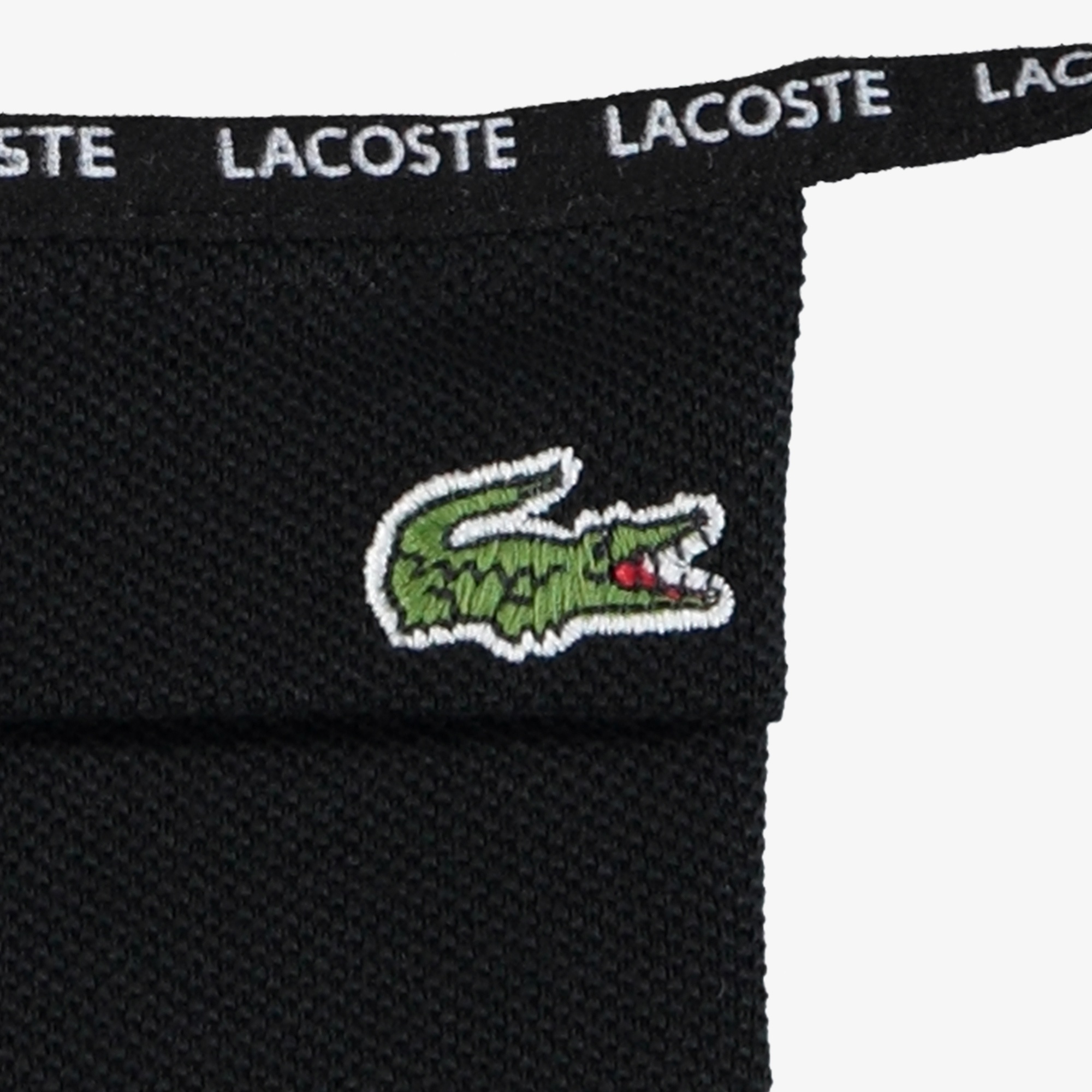 Lacoste Pamuklu Yıkanabilir Siyah Maske