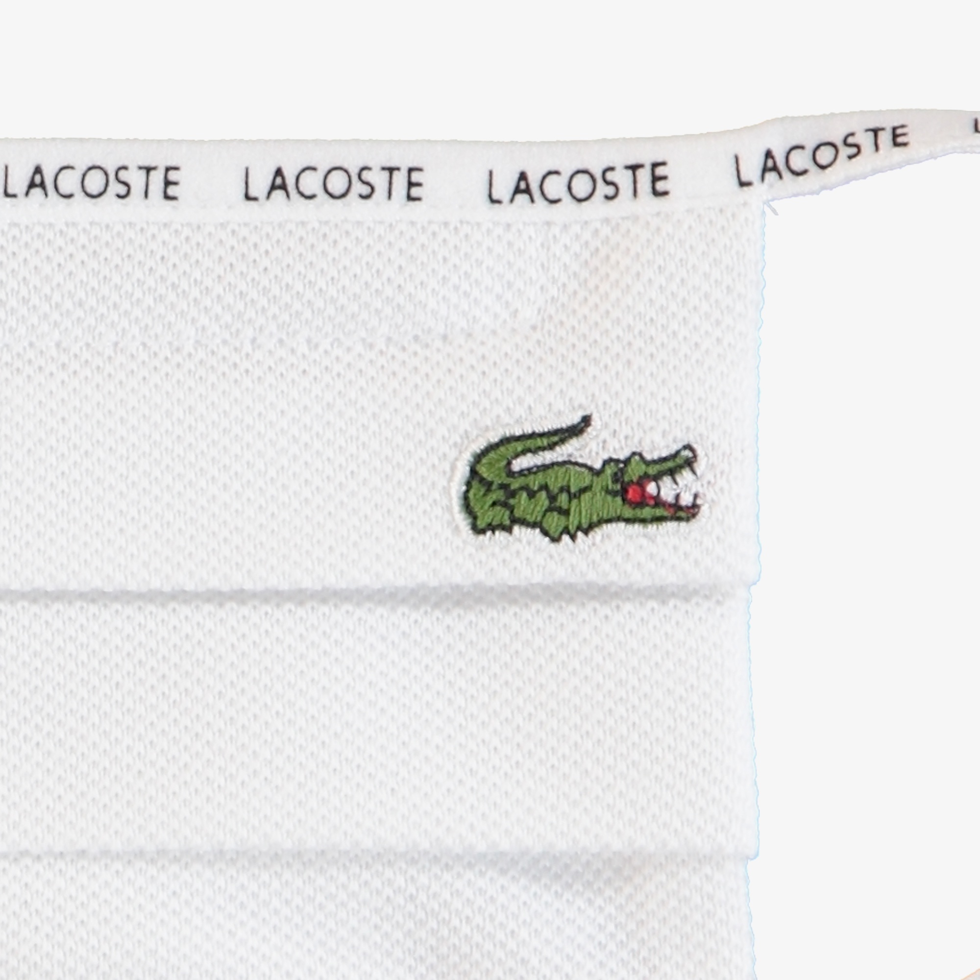 Lacoste Pamuklu Yıkanabilir Beyaz Maske