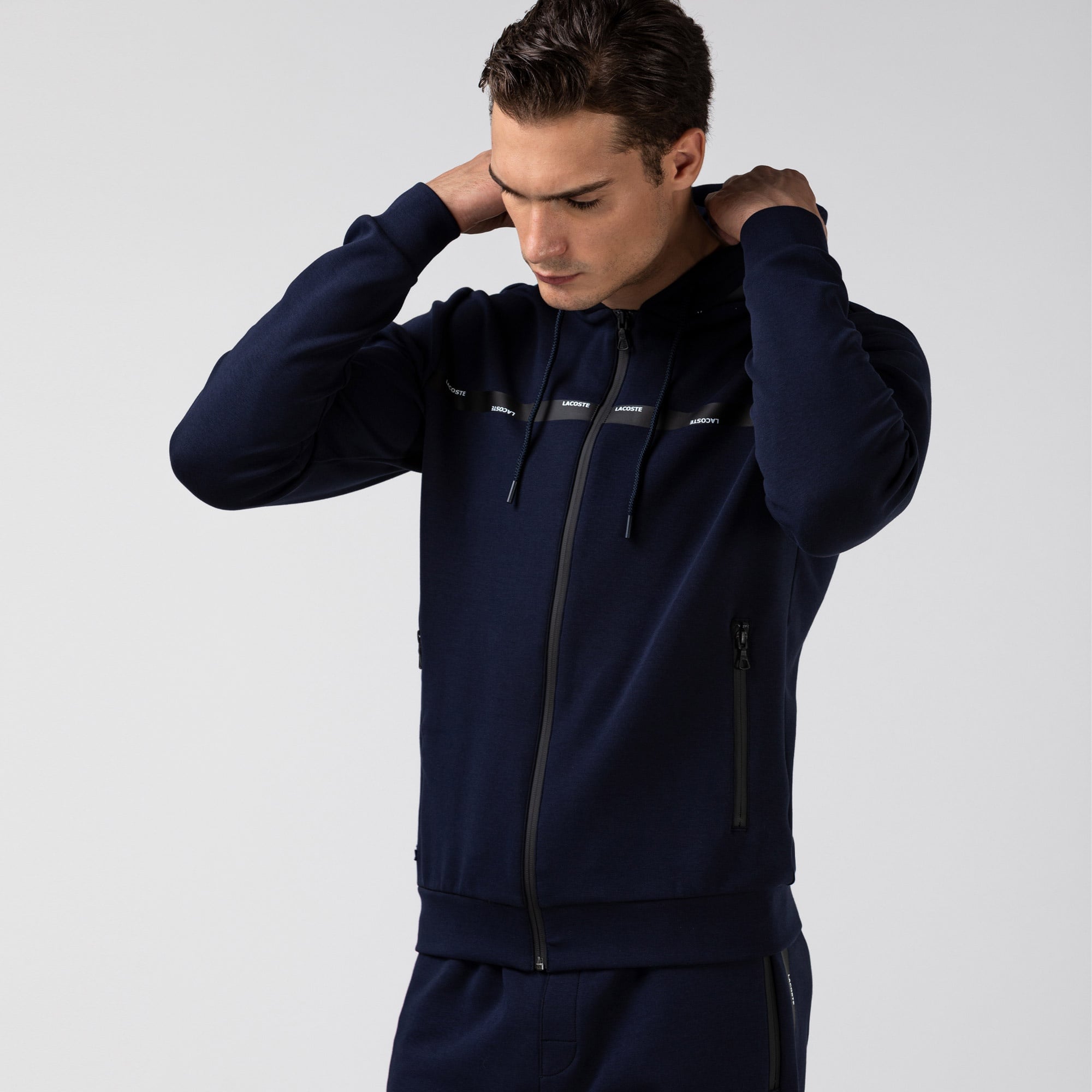 Lacoste Erkek Fermuarlı Lacivert Sweatshirt