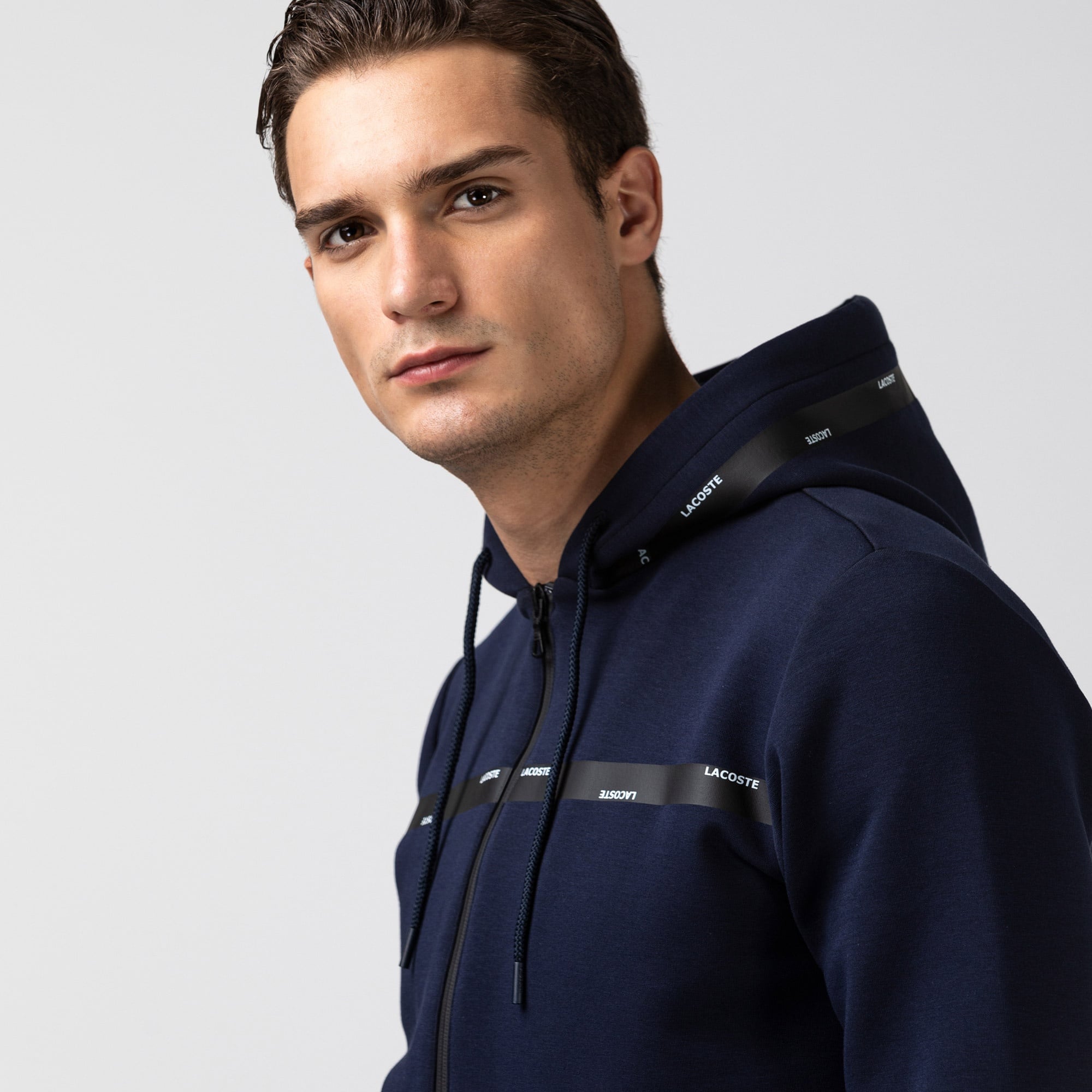 Lacoste Erkek Fermuarlı Lacivert Sweatshirt