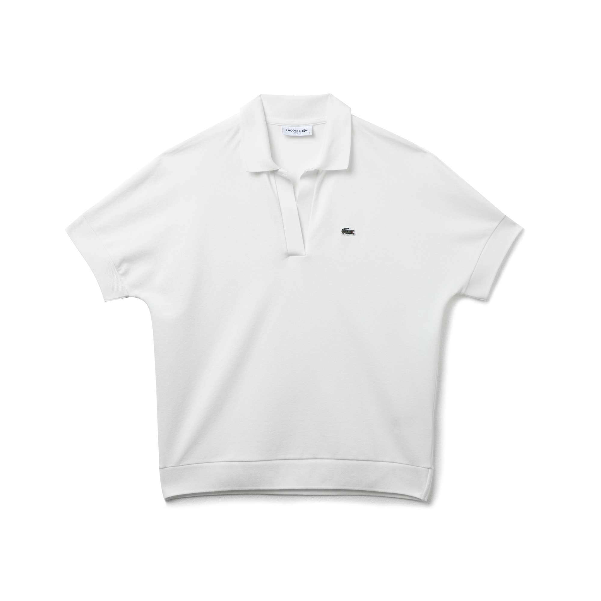 Lacoste Kadın Relaxed Fit Ekru Polo