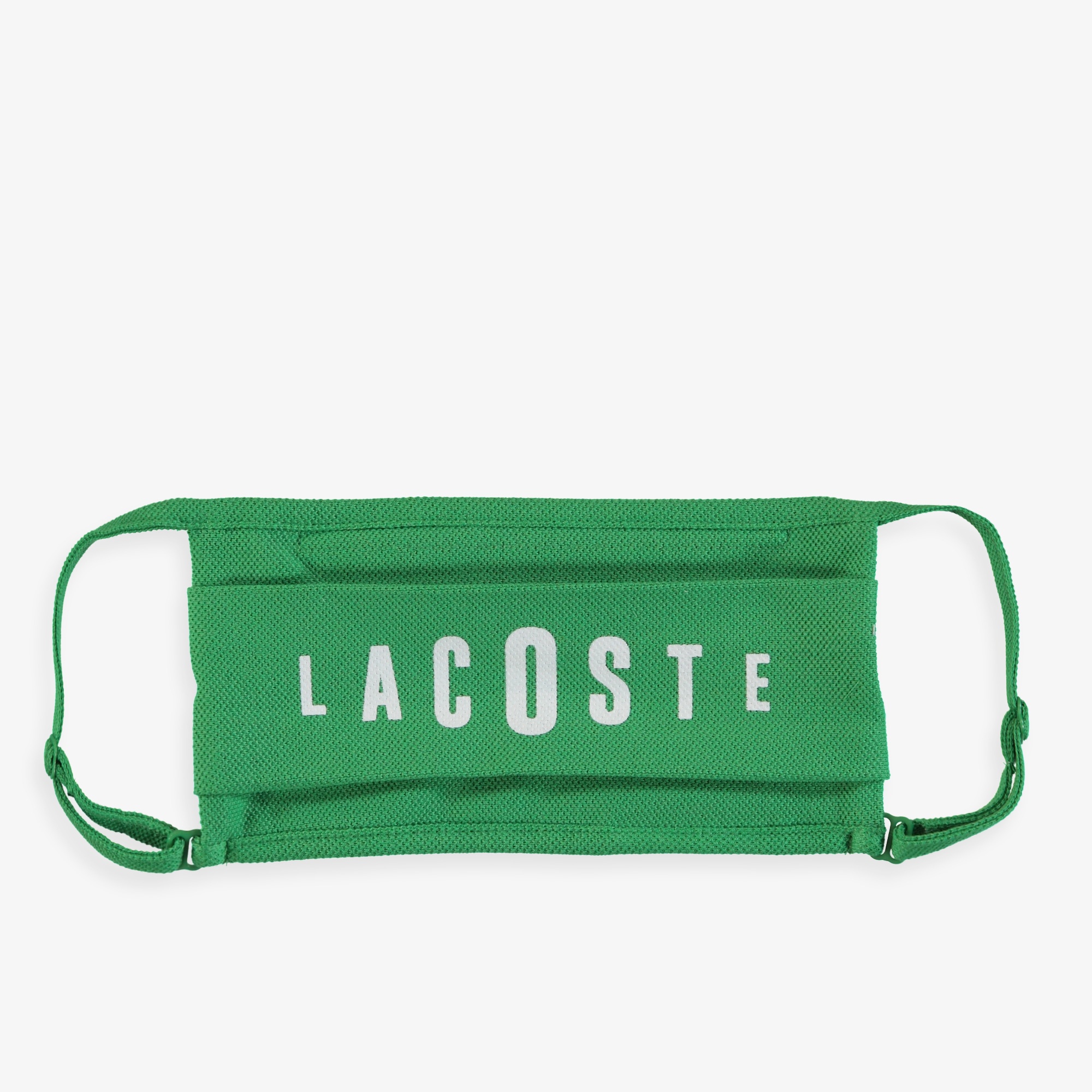 Lacoste Pamuklu Yıkanabilir Yeşil - Beyaz Baskılı 3'lü Maske