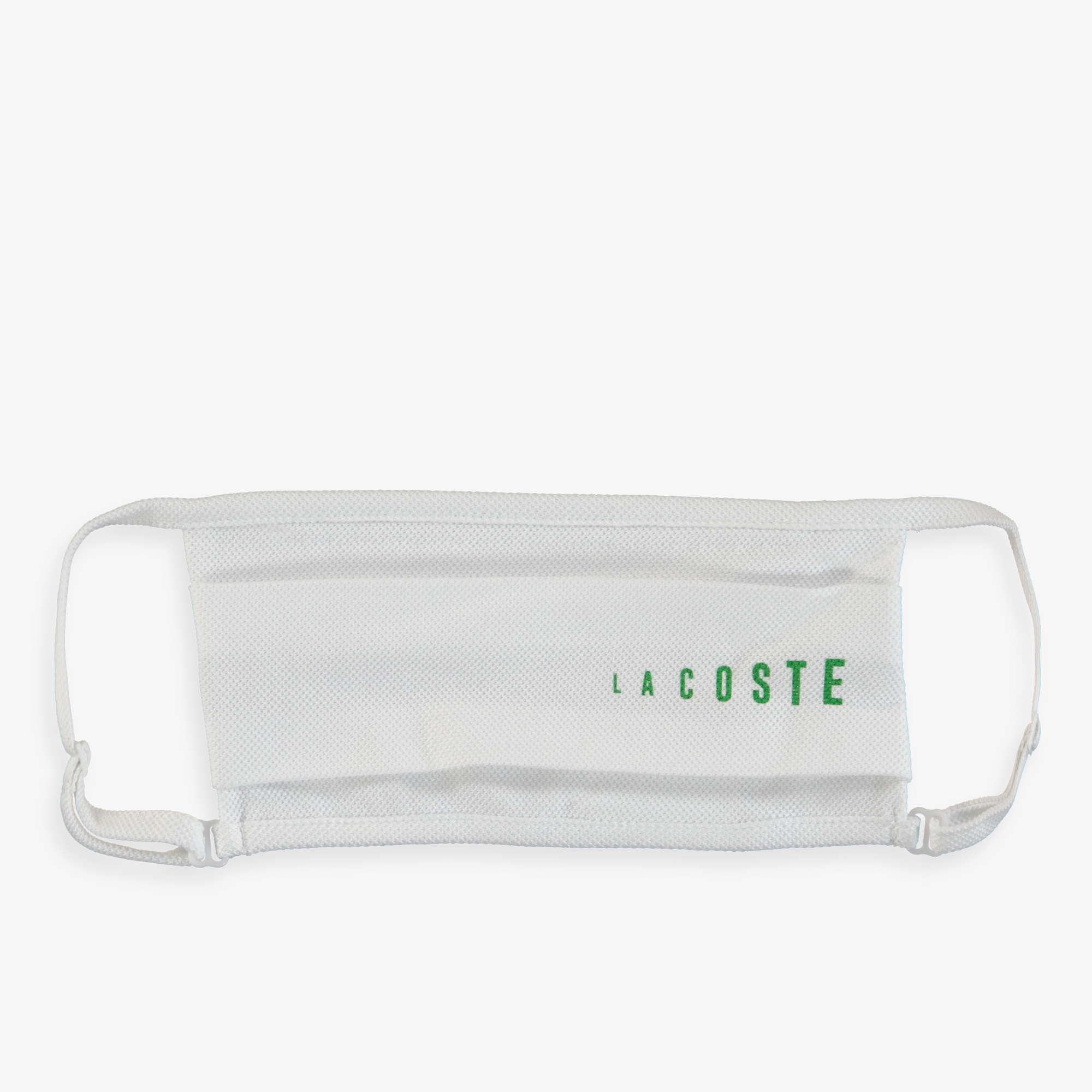 Lacoste Pamuklu Yıkanabilir Yeşil - Beyaz Baskılı 3'lü Maske