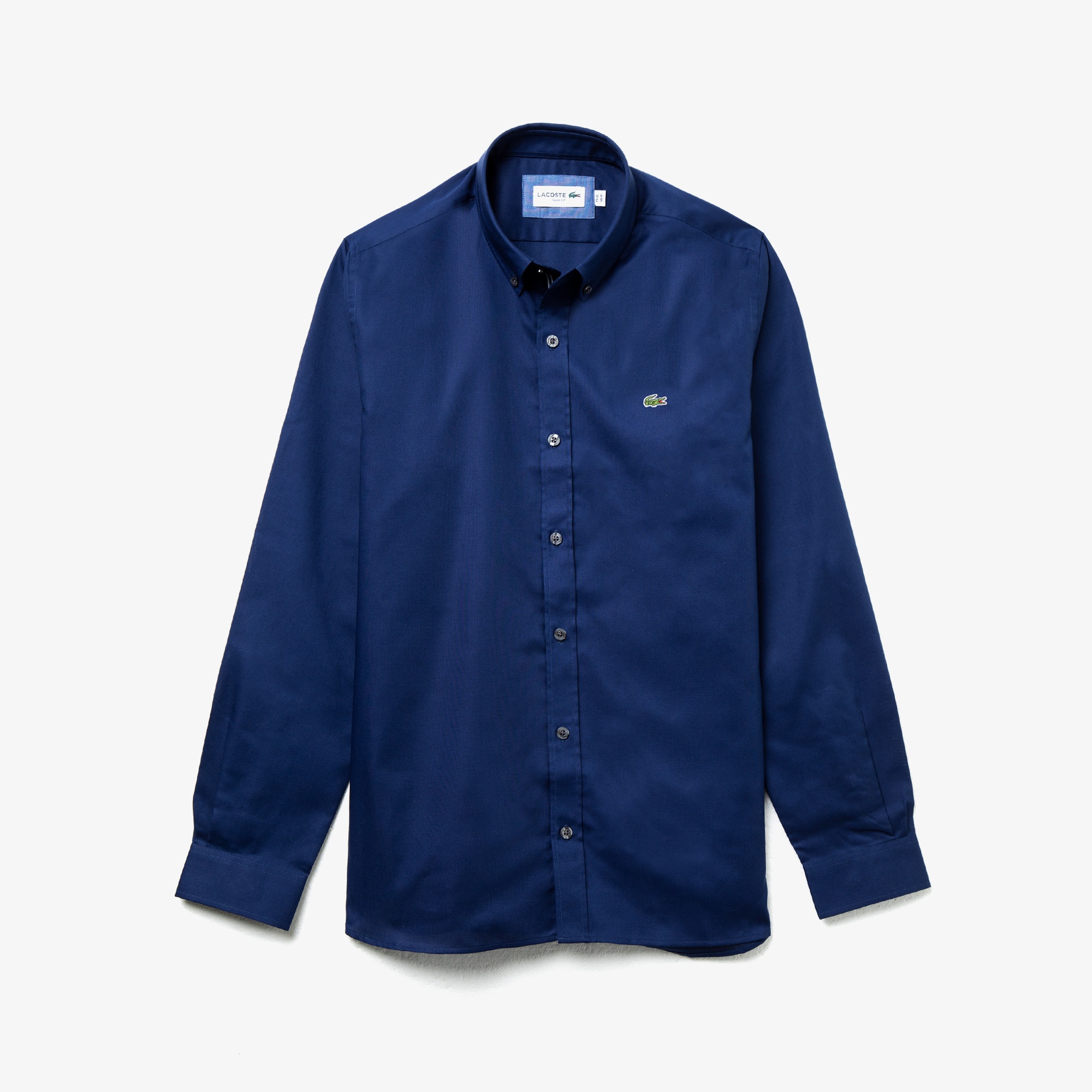 Lacoste Erkek Slim Fit Düğmeli Yaka Lacivert Gömlek