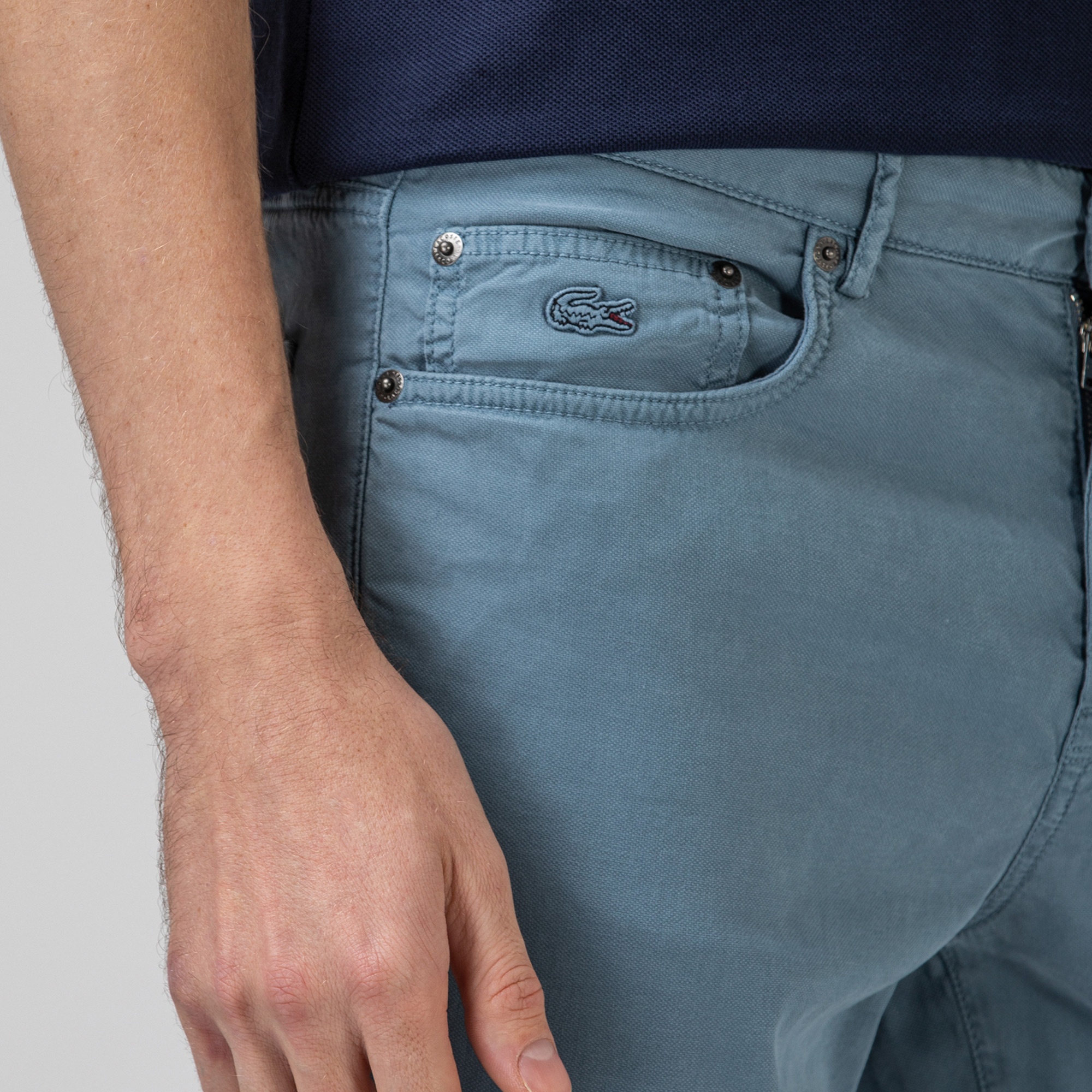 Lacoste Erkek Slim Fit Mavi Pantolon