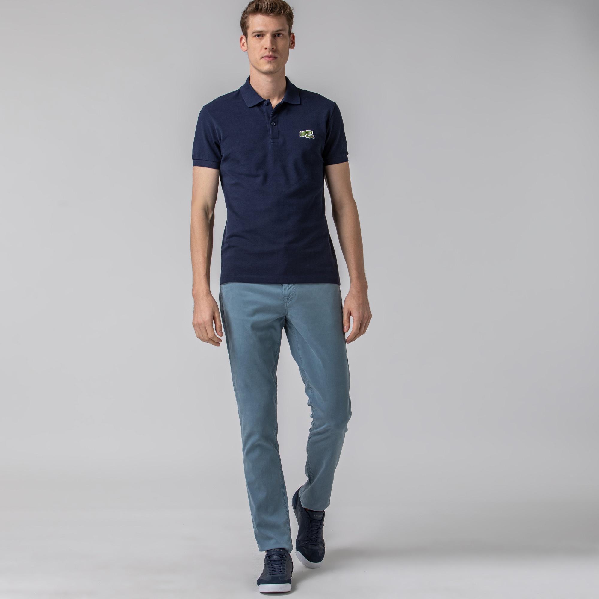 Lacoste Erkek Slim Fit Mavi Pantolon