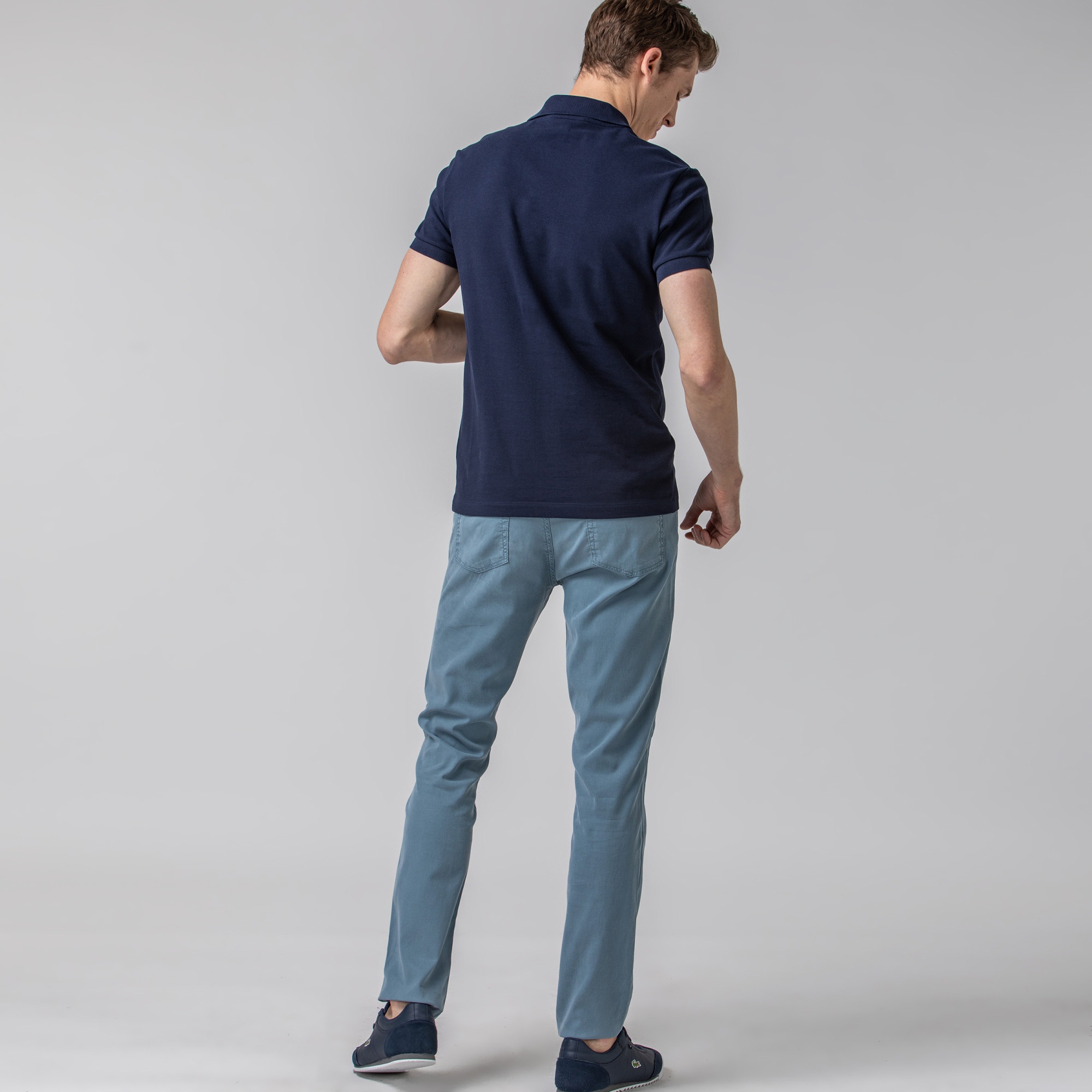 Lacoste Erkek Slim Fit Mavi Pantolon