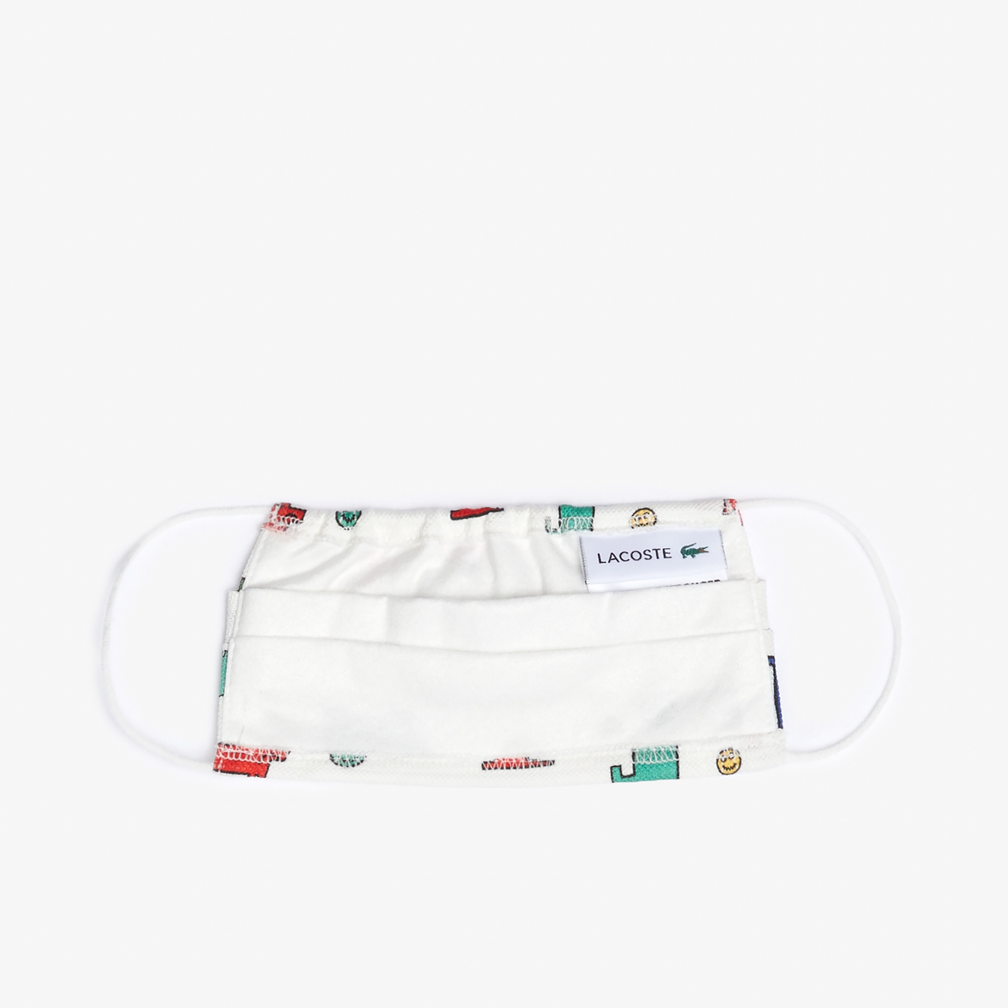 Lacoste Çocuk Baskılı Yıkanabilir Renkli 3'lü Maske