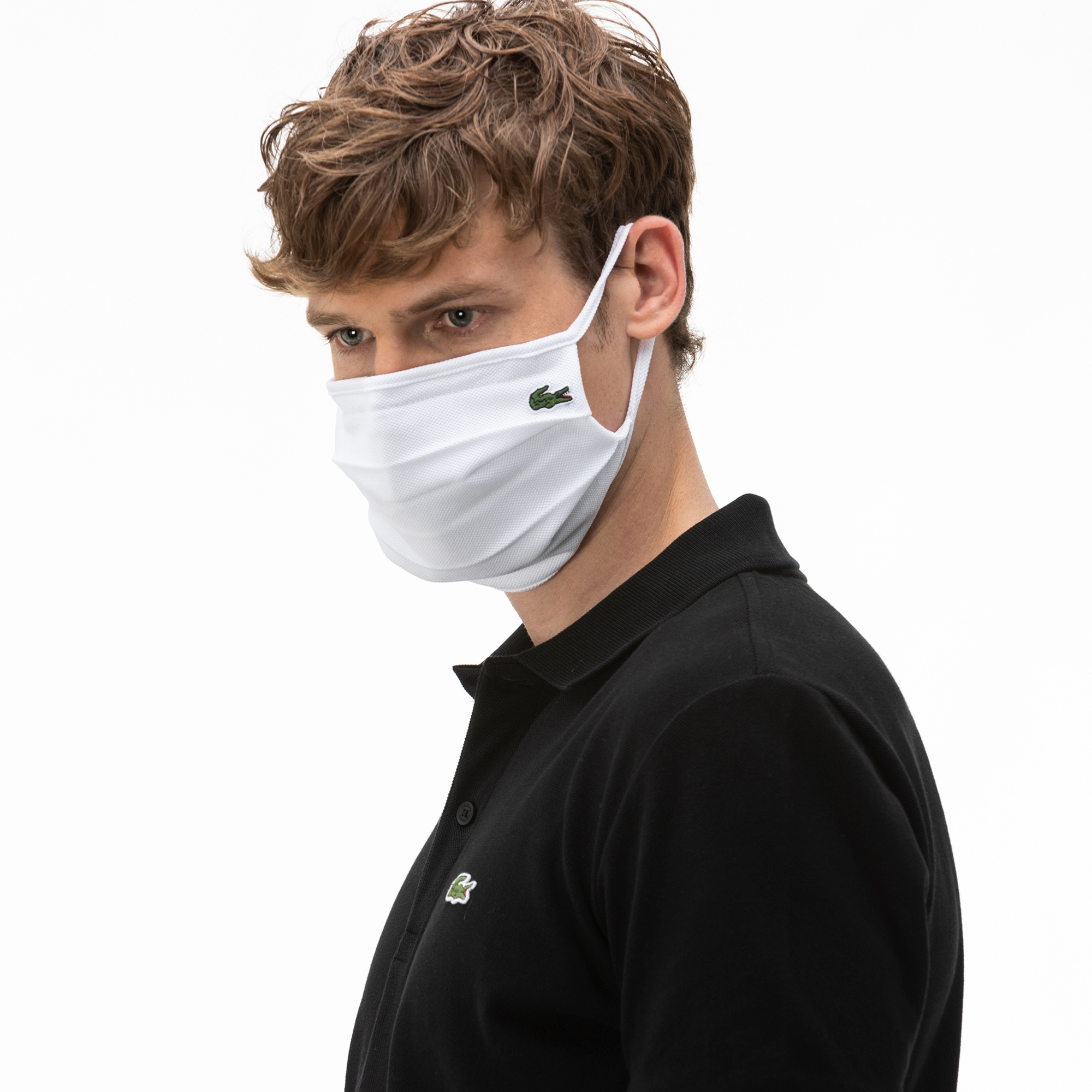 Lacoste Pamuklu Yıkanabilir Beyaz L1212 Maske