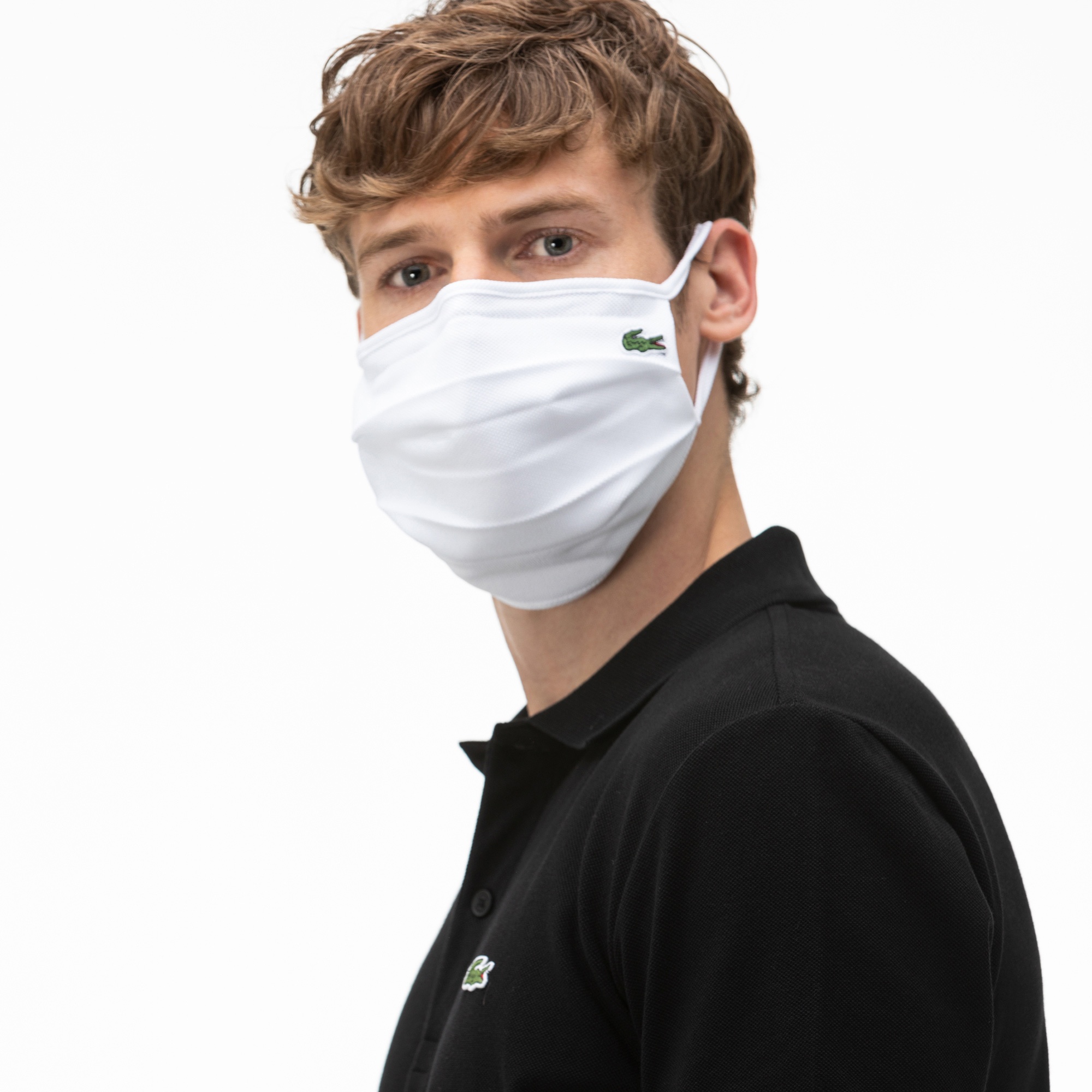 Lacoste Pamuklu Yıkanabilir Beyaz L1212 Maske